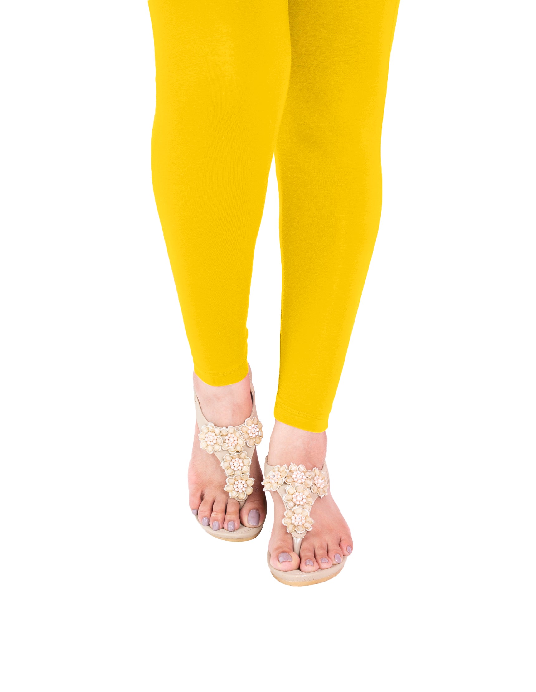 Yellow #33 Ankle Legging