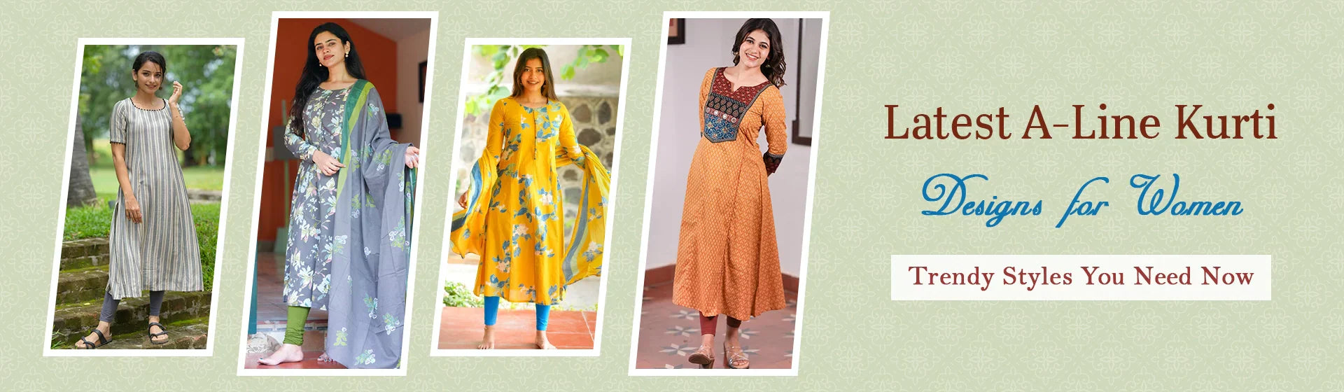 Latest A-Line Kurti Designs for Women: Trendy Styles You Need Now - Instore