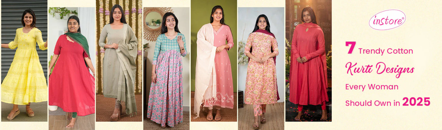 7 Trendy Cotton Kurti Designs Every Woman Should Own in 2025 - Instore