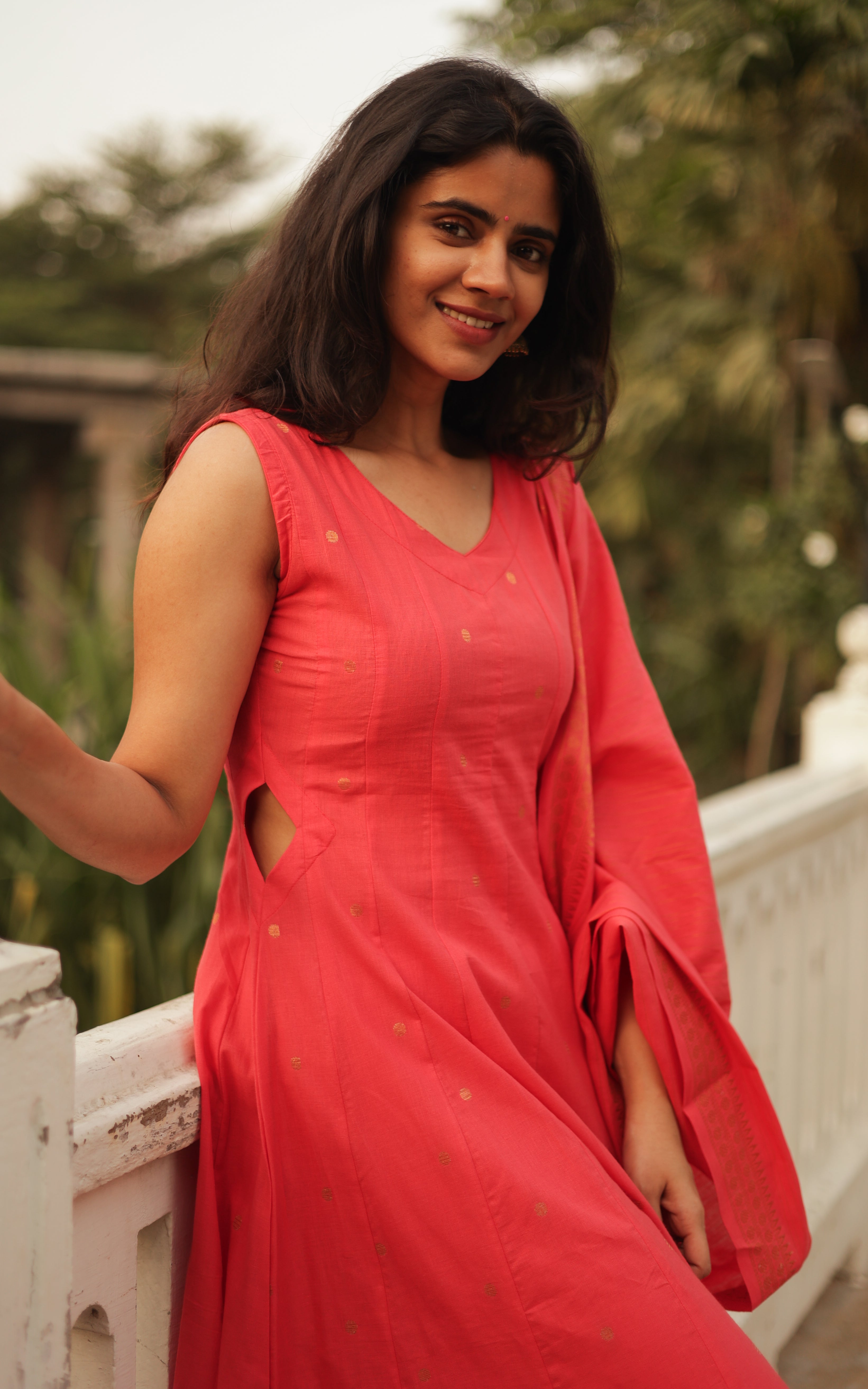 Soundariya anarkali (kurti+Dupatta)