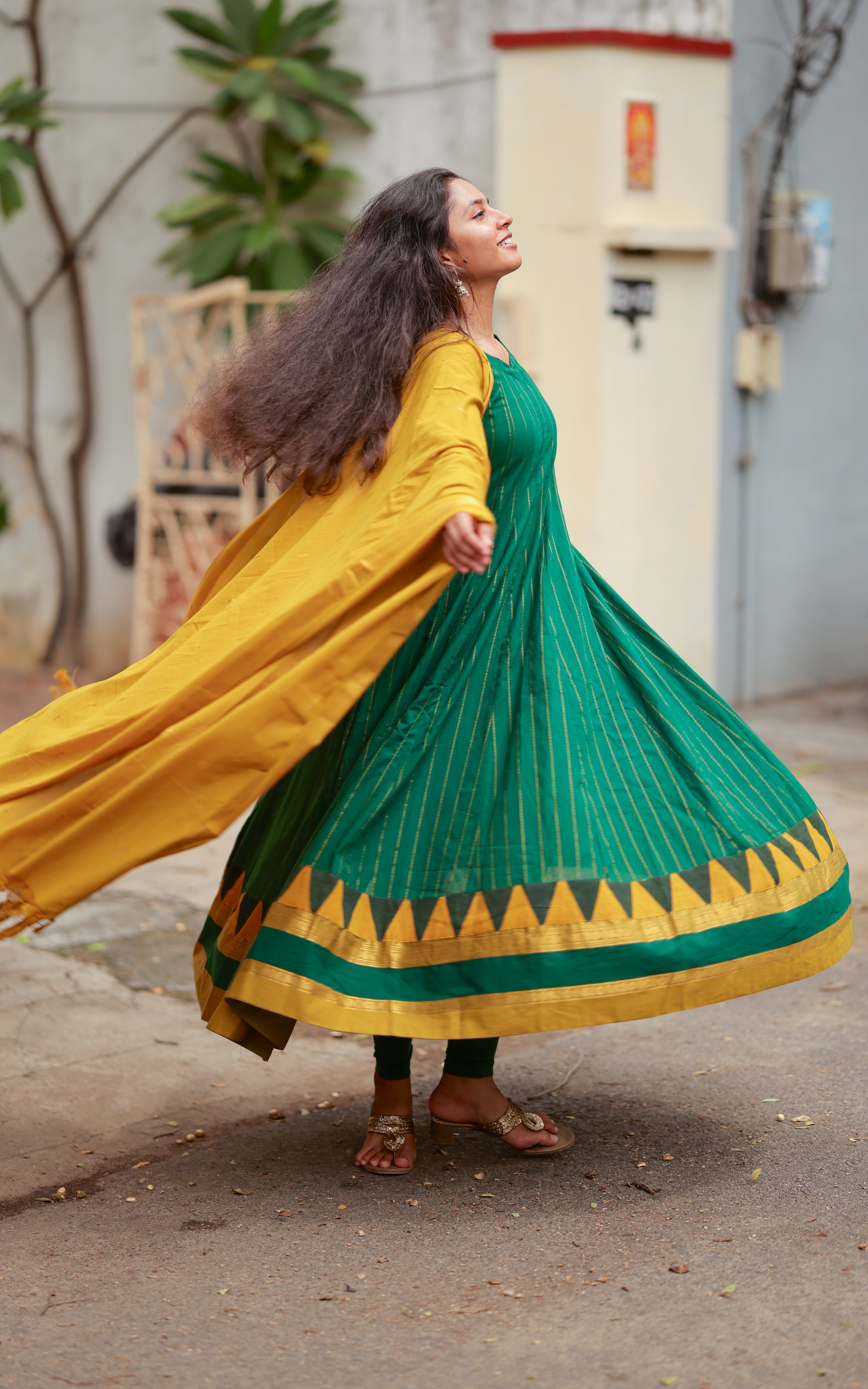 Kamazhini Green (Kurti+Dupatta)