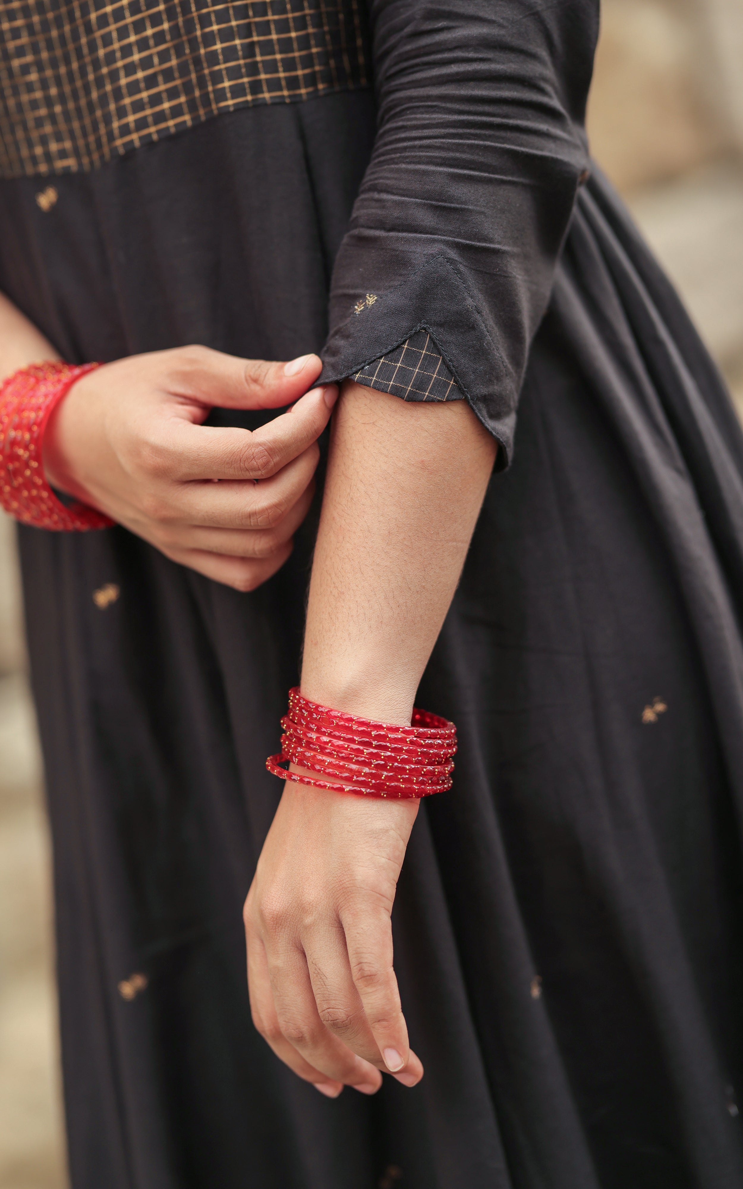 Paingili Black  (Kurti+Dupatta)