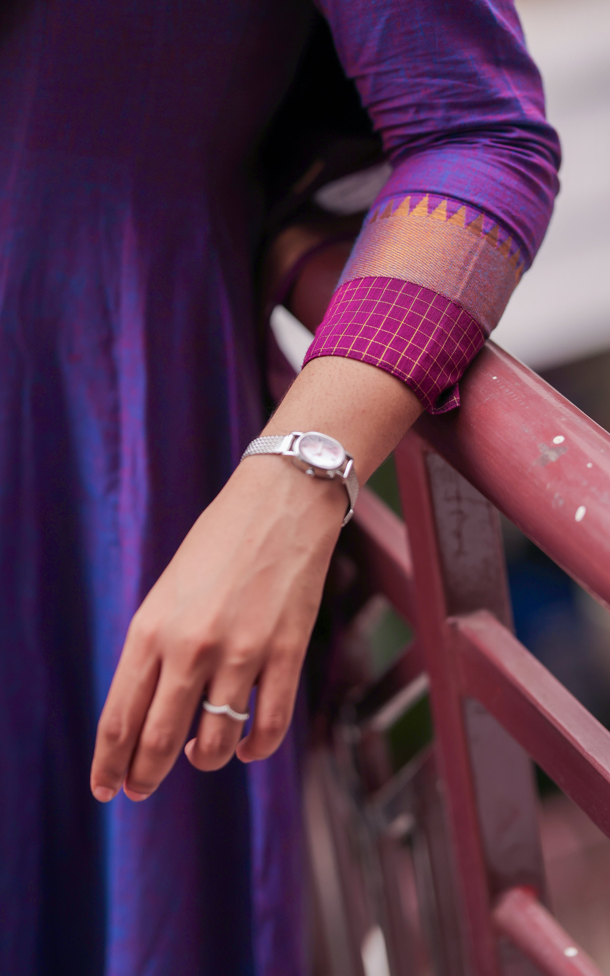 Aninagai Dark Purple (Kurti+Dupatta)