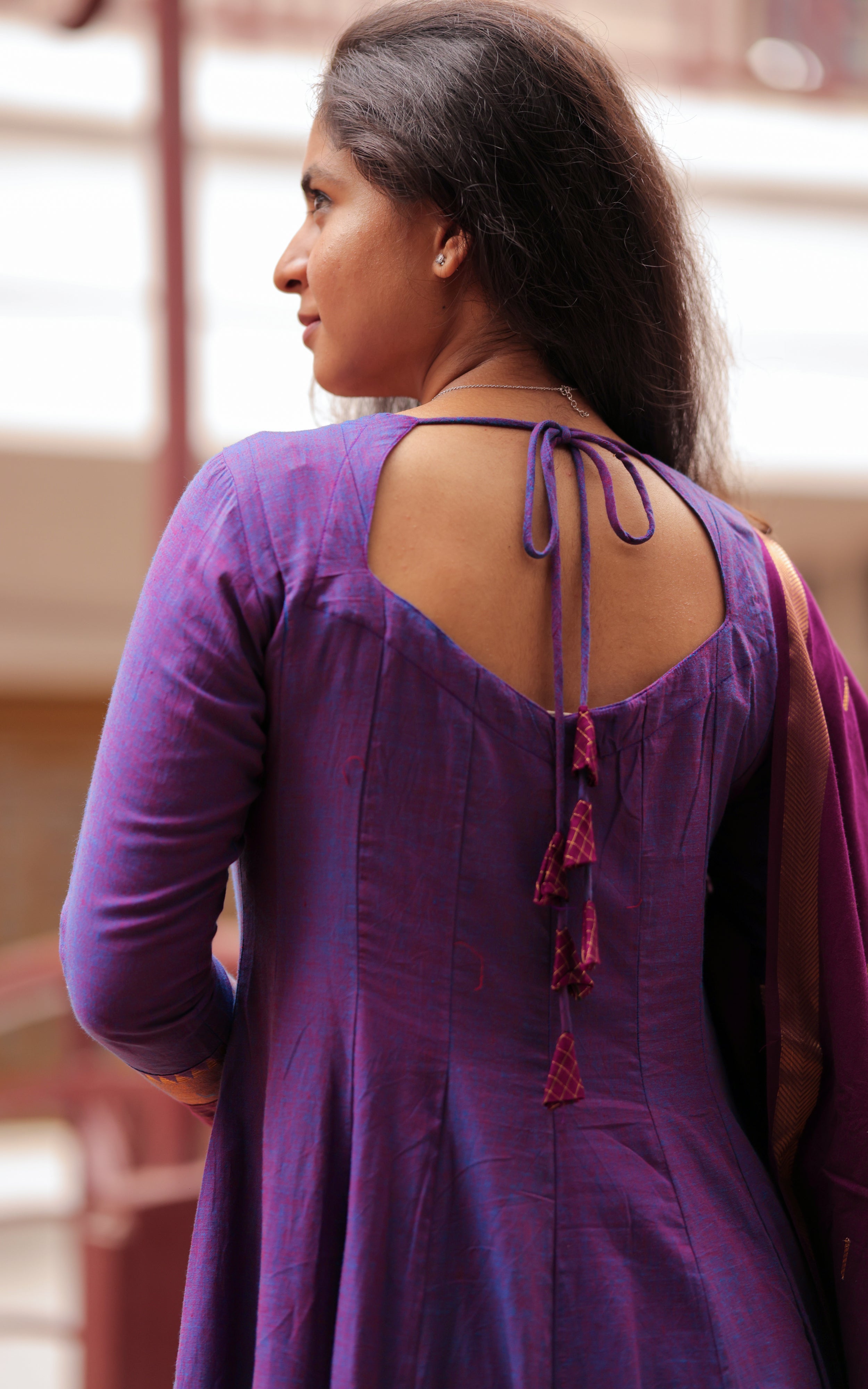 Aninagai Dark Purple (Kurti+Dupatta)