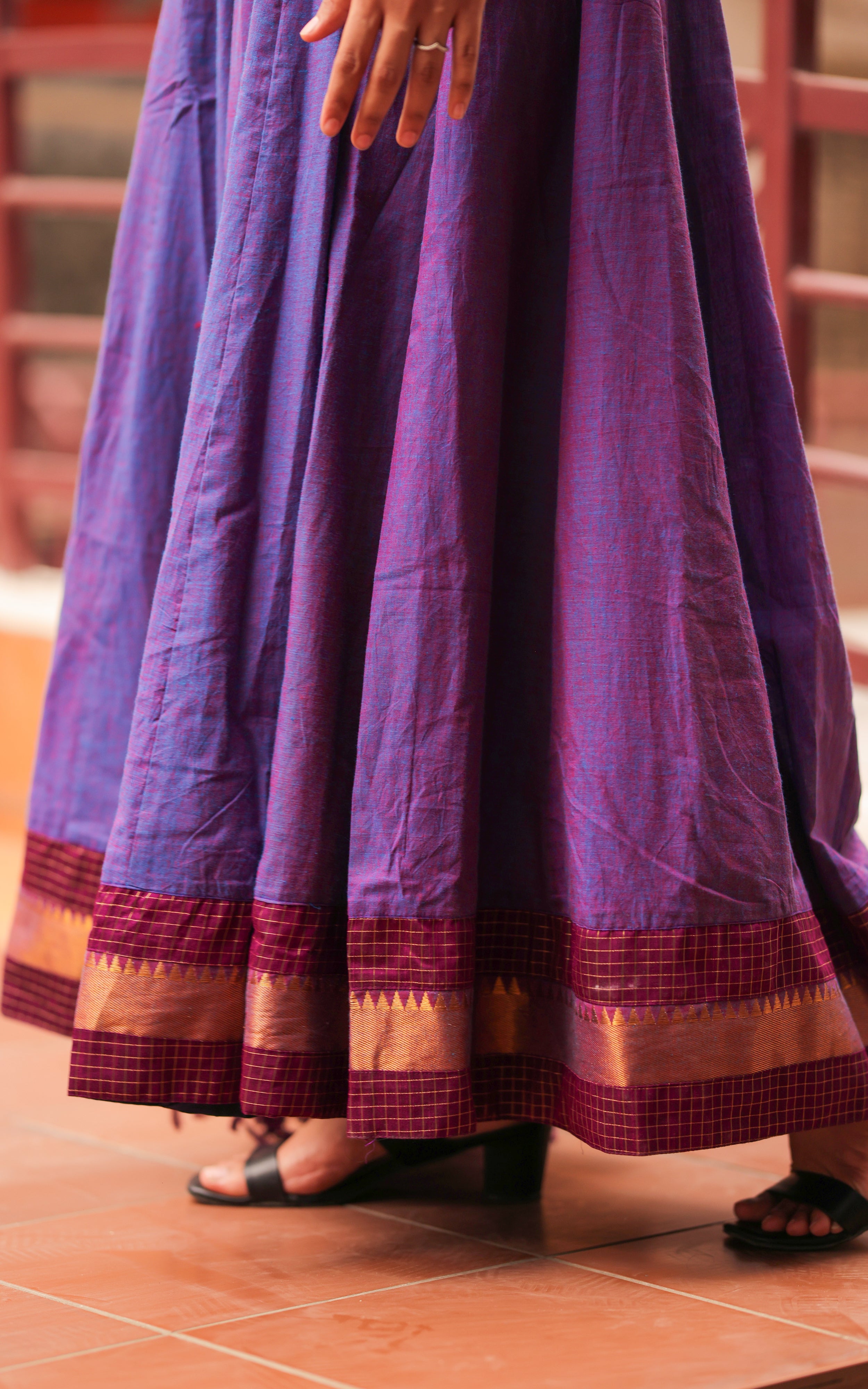 Aninagai Dark Purple (Kurti+Dupatta)