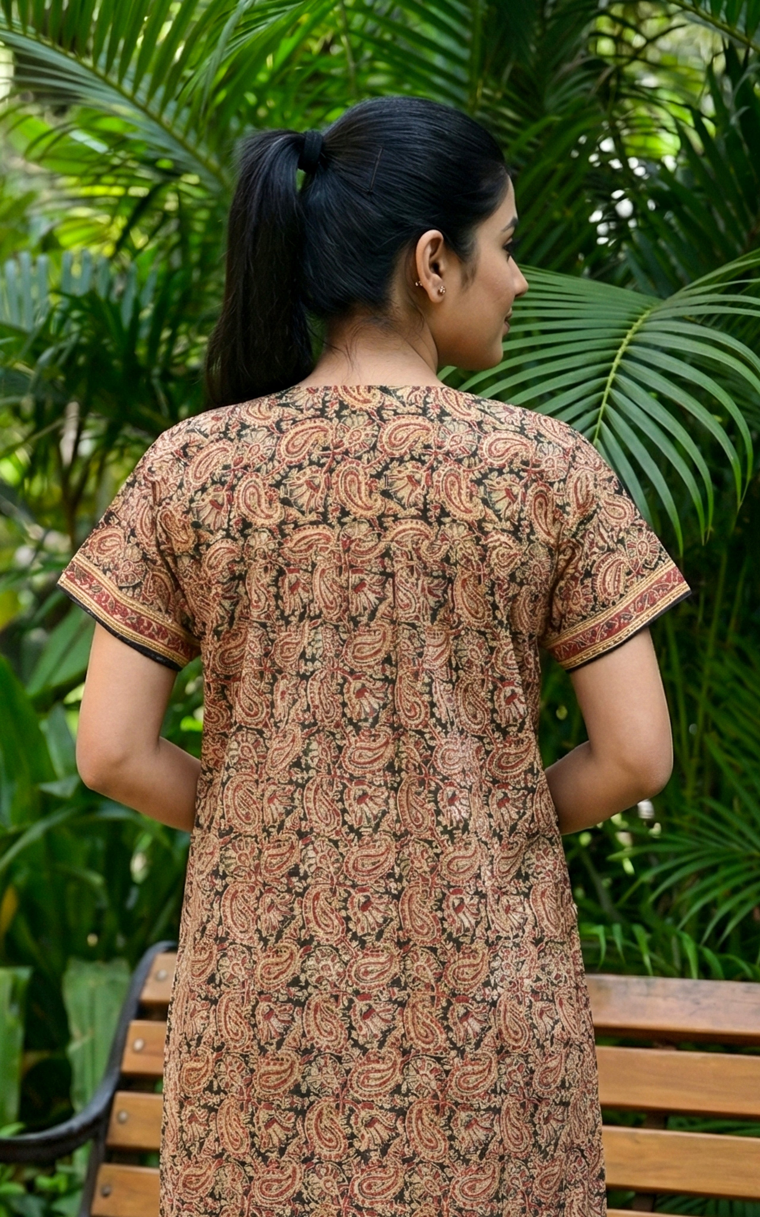 Comfortable printed cotton nighty for women