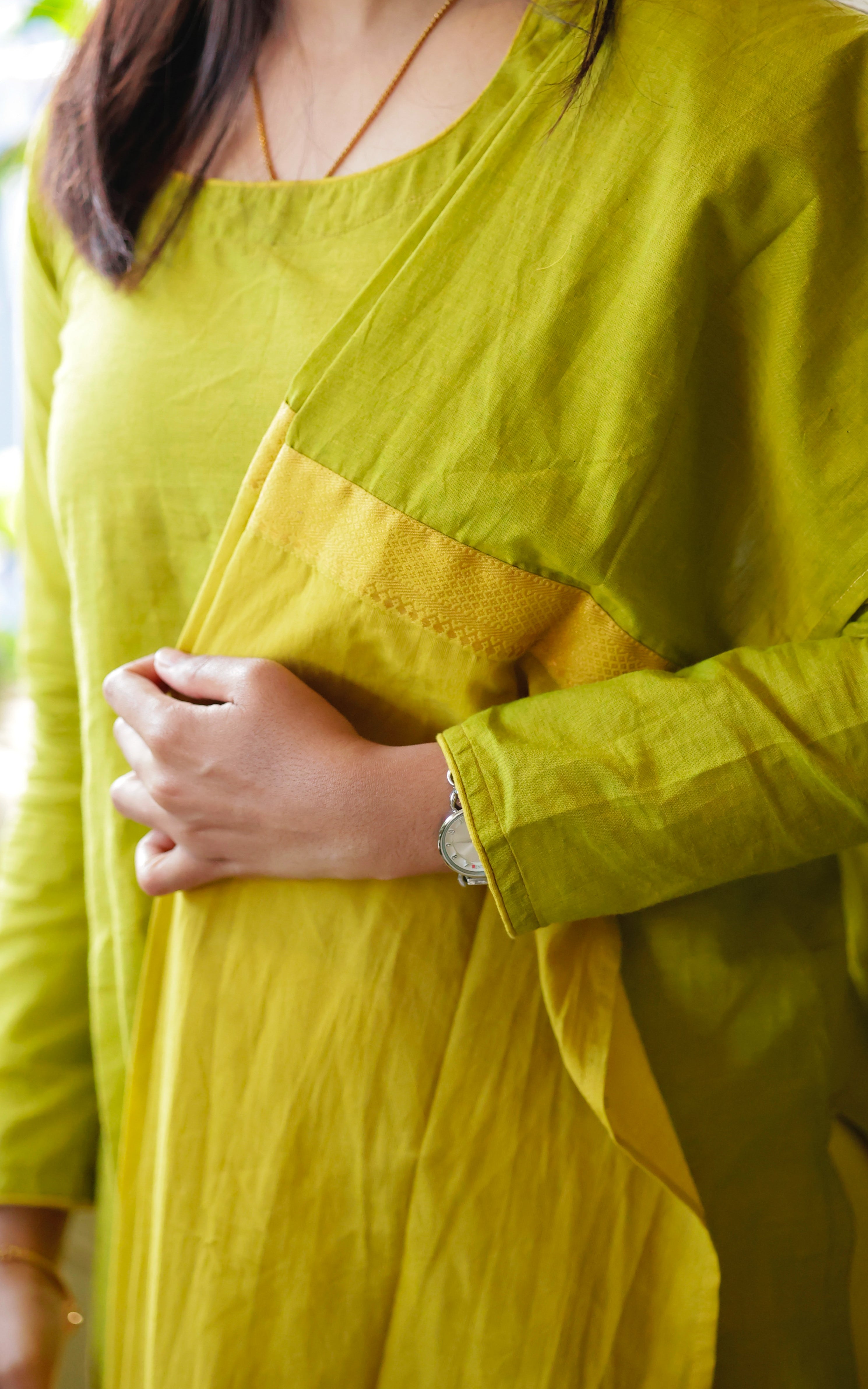 Yaradi Nee Mohini Nayan Lime Green (Kurti+Dupatta) KURTIS instore