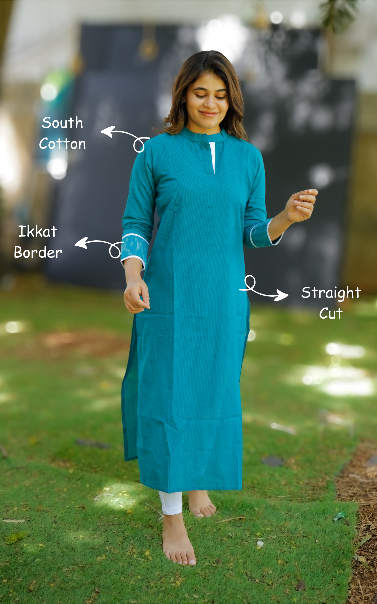 Raja Rani Teal Blue