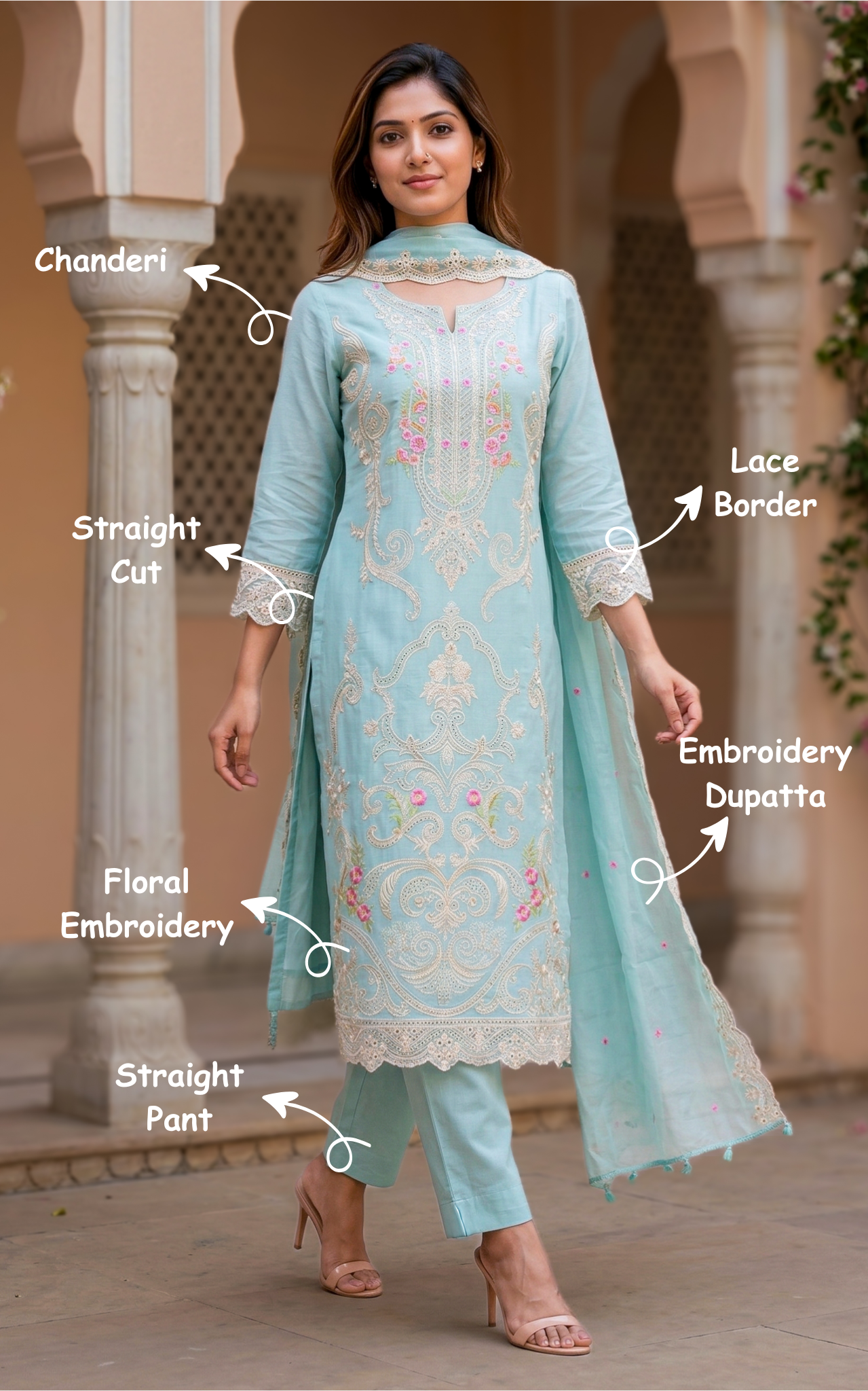 Kavisha (Kurti+Pant+Dupatta)