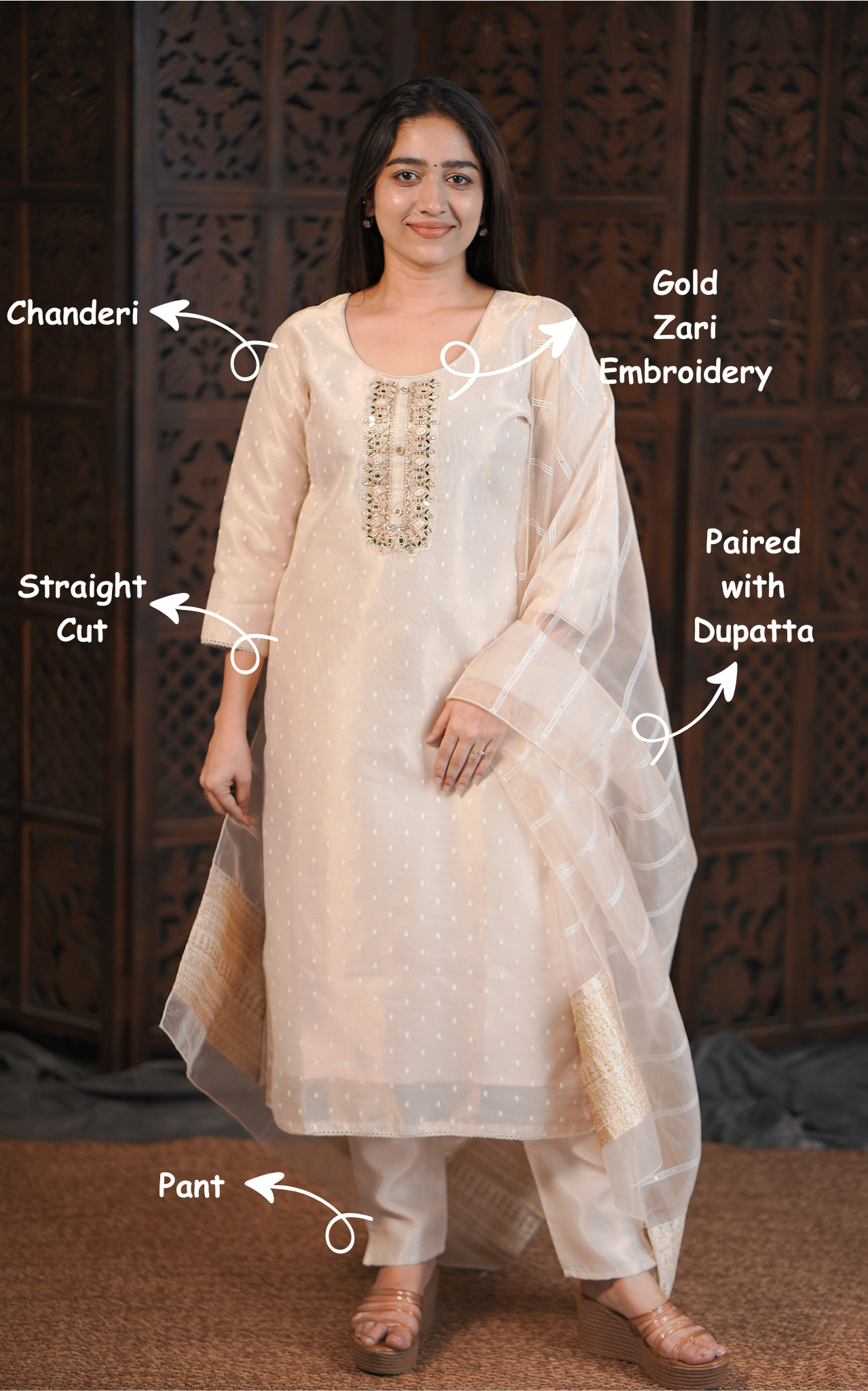 Subakshana A (Kurti+Pant+Dupatta)