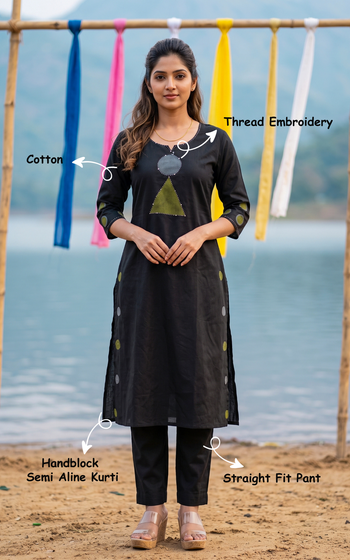 Hasha Handblock (Kurti+Pant)