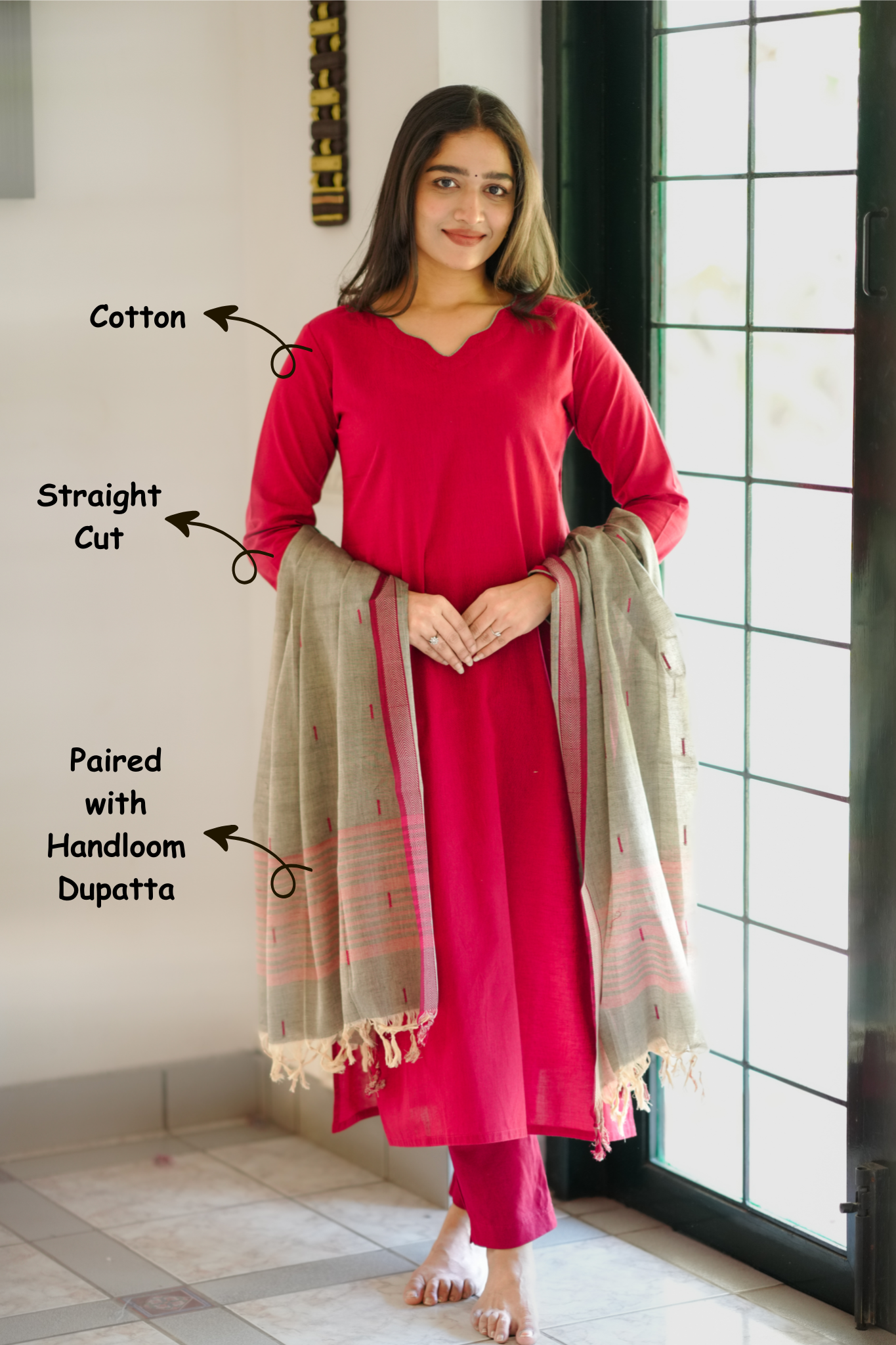 Keerthana (Kurti+Dupatta)