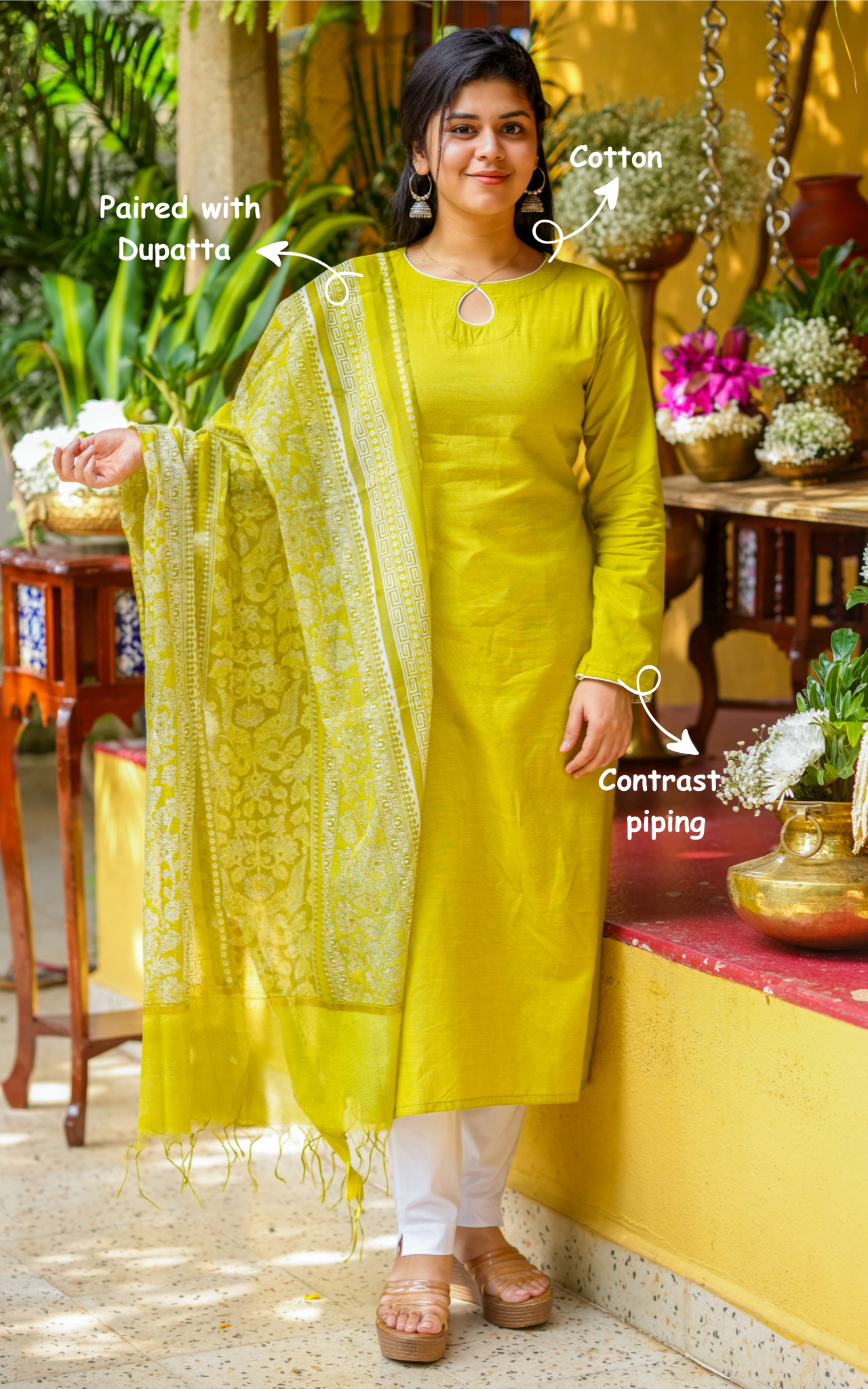 Thamizhmagal (Kurti+Dupatta)