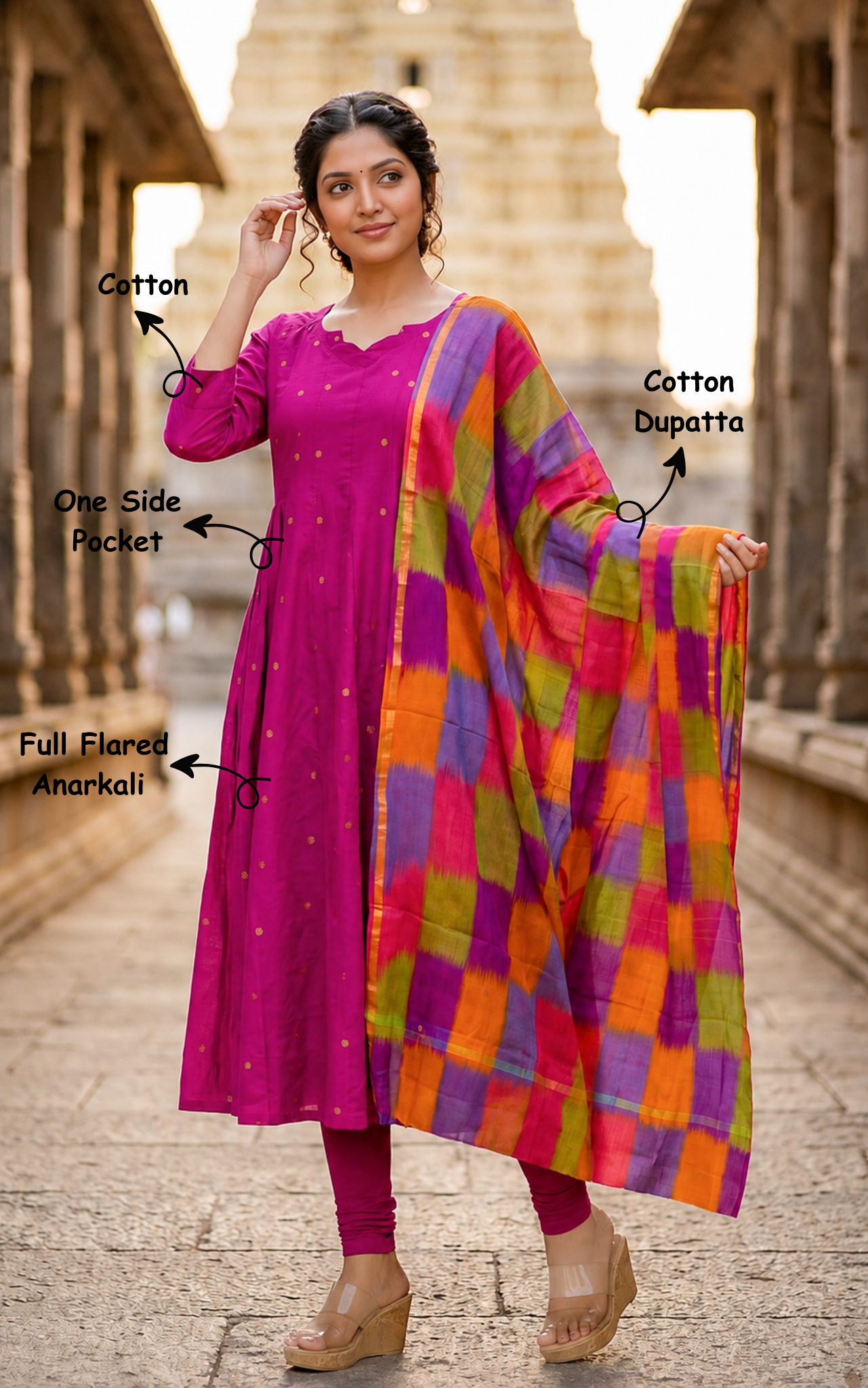 Thashika B (Kurti+Dupatta)