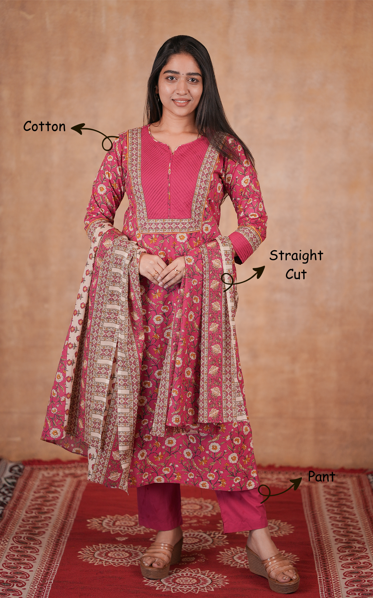 Omaira B (Kurti+Pant+Dupatta)