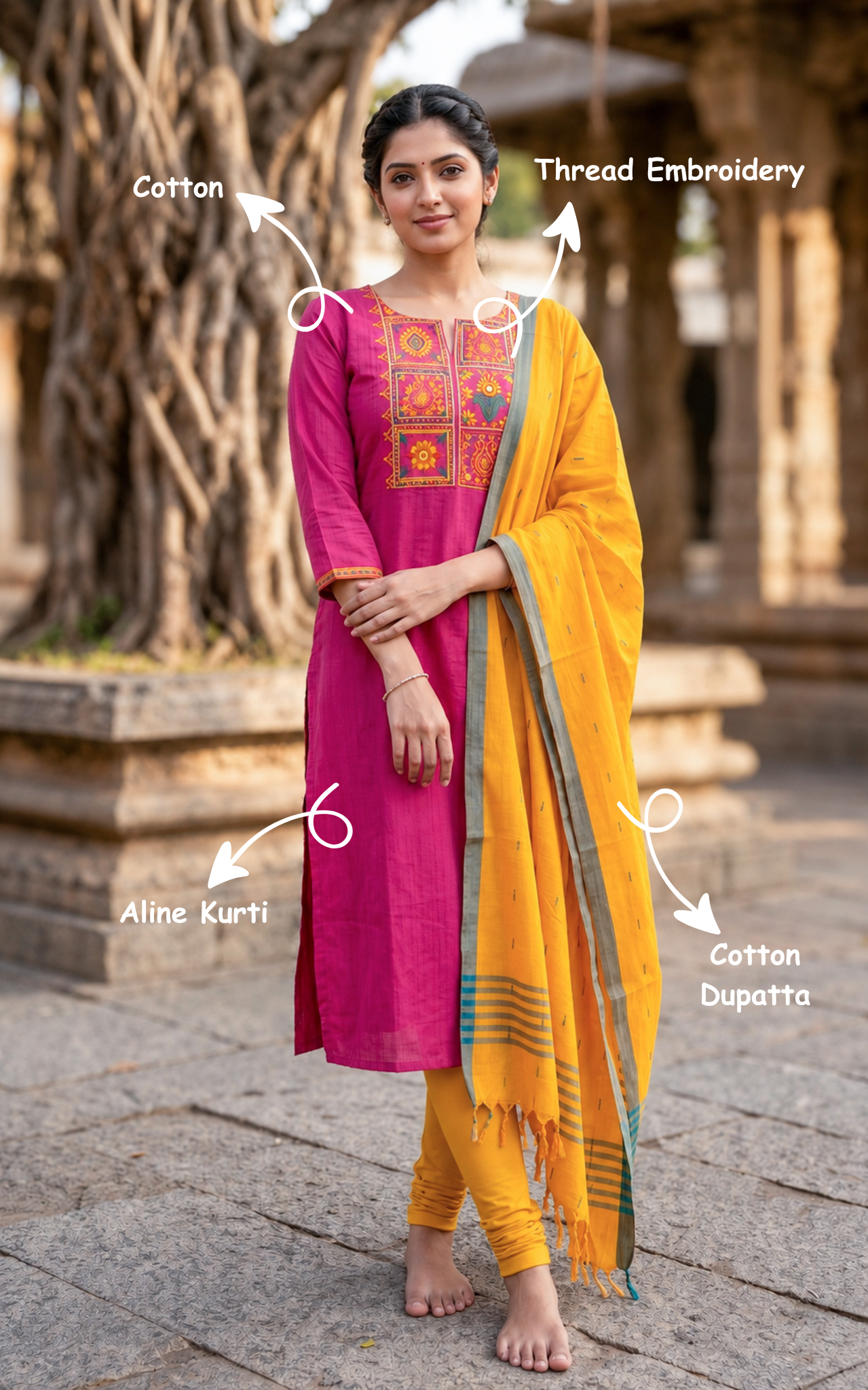 Shahana (Kurti+Dupatta)