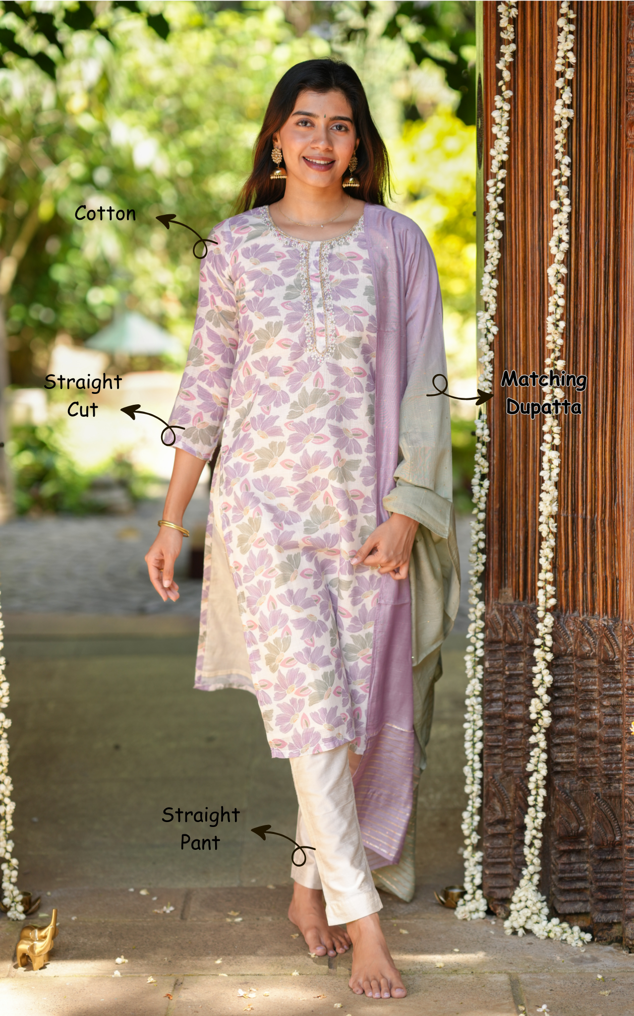 Metilda (Kurti+Pant+Dupatta)