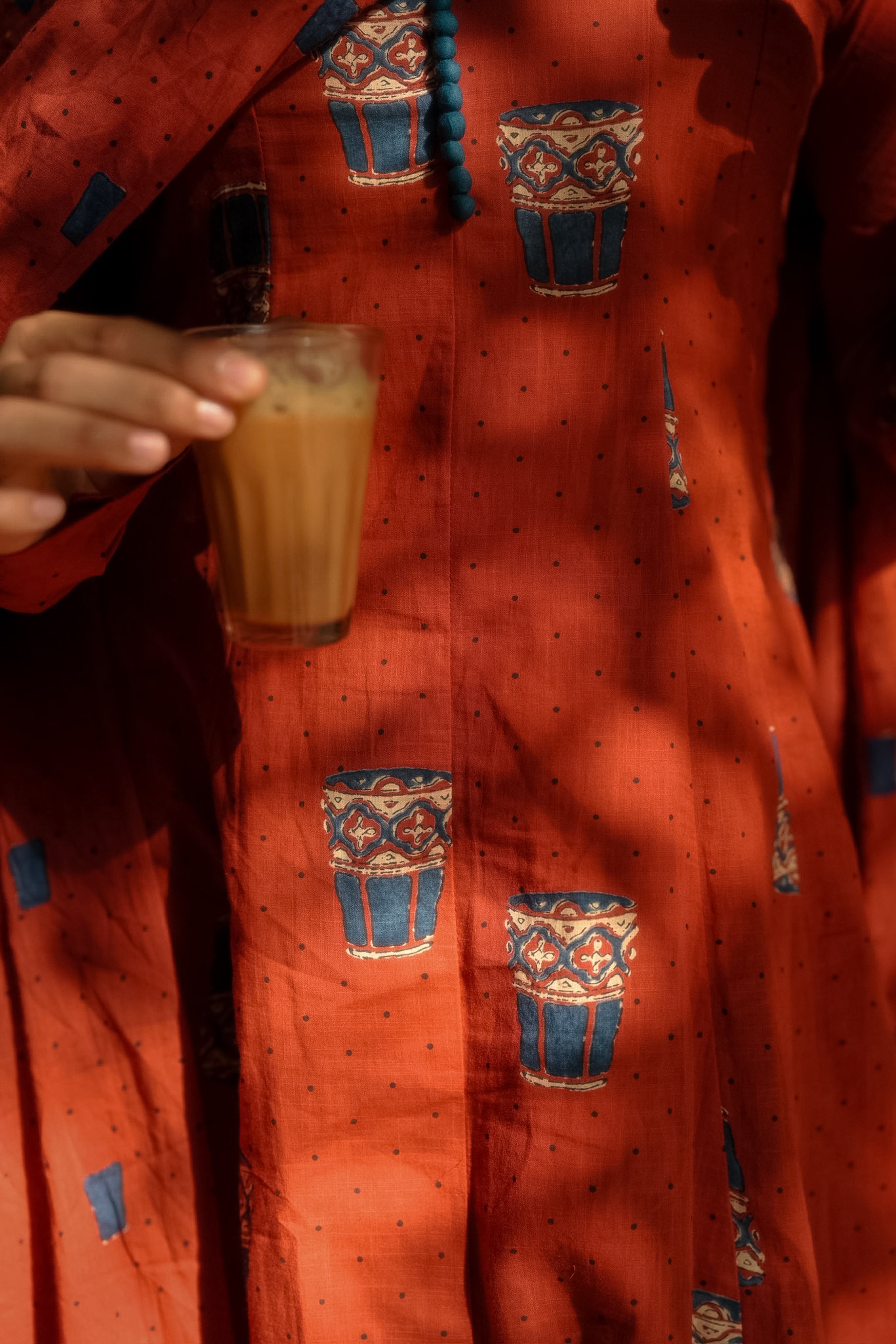 Tea Kadai 3/4th Sleeve (Kurti+Dupatta)