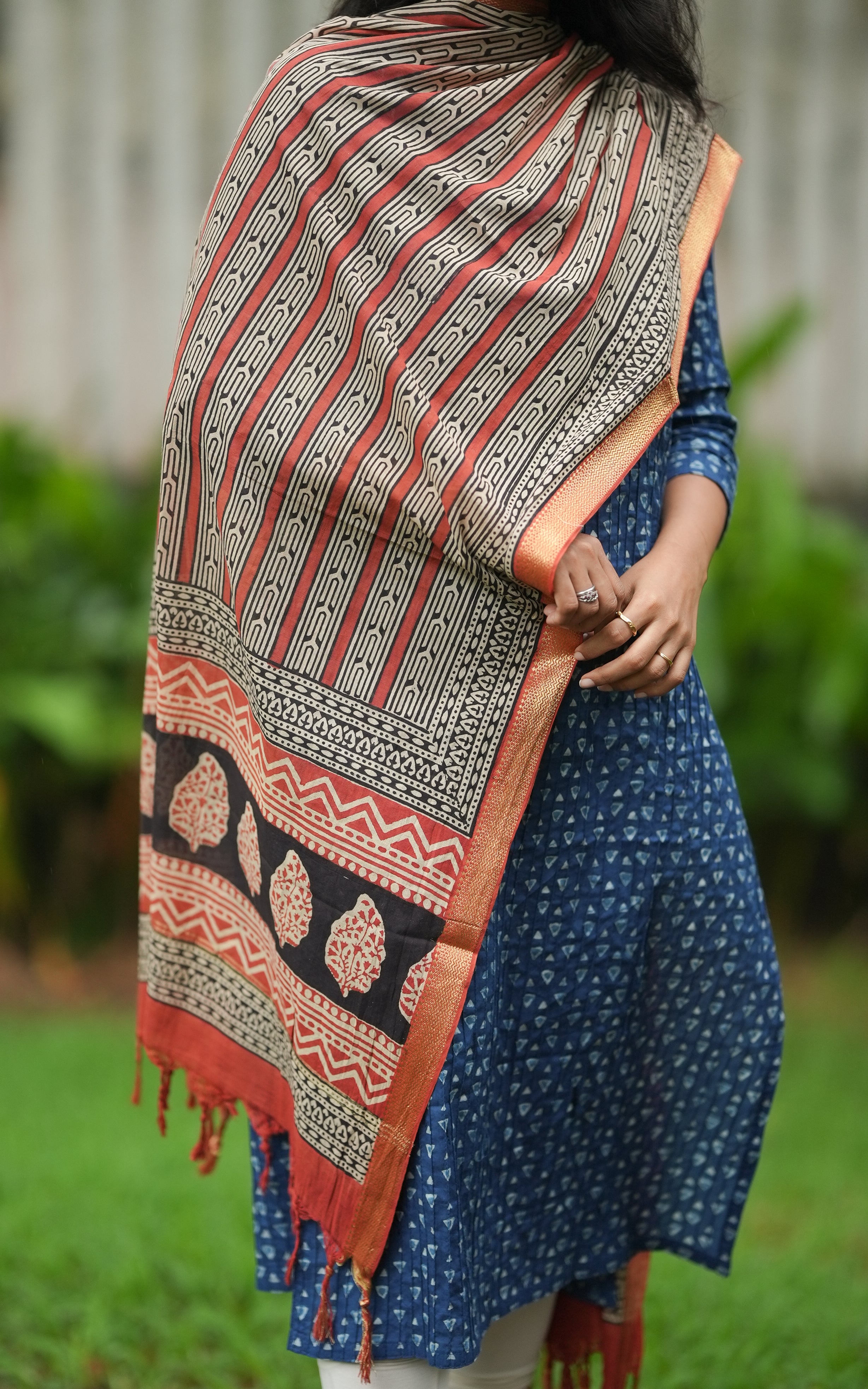 Hand Blocked Mangalagiri Dupatta 144fab4 MIX N MATCH instore