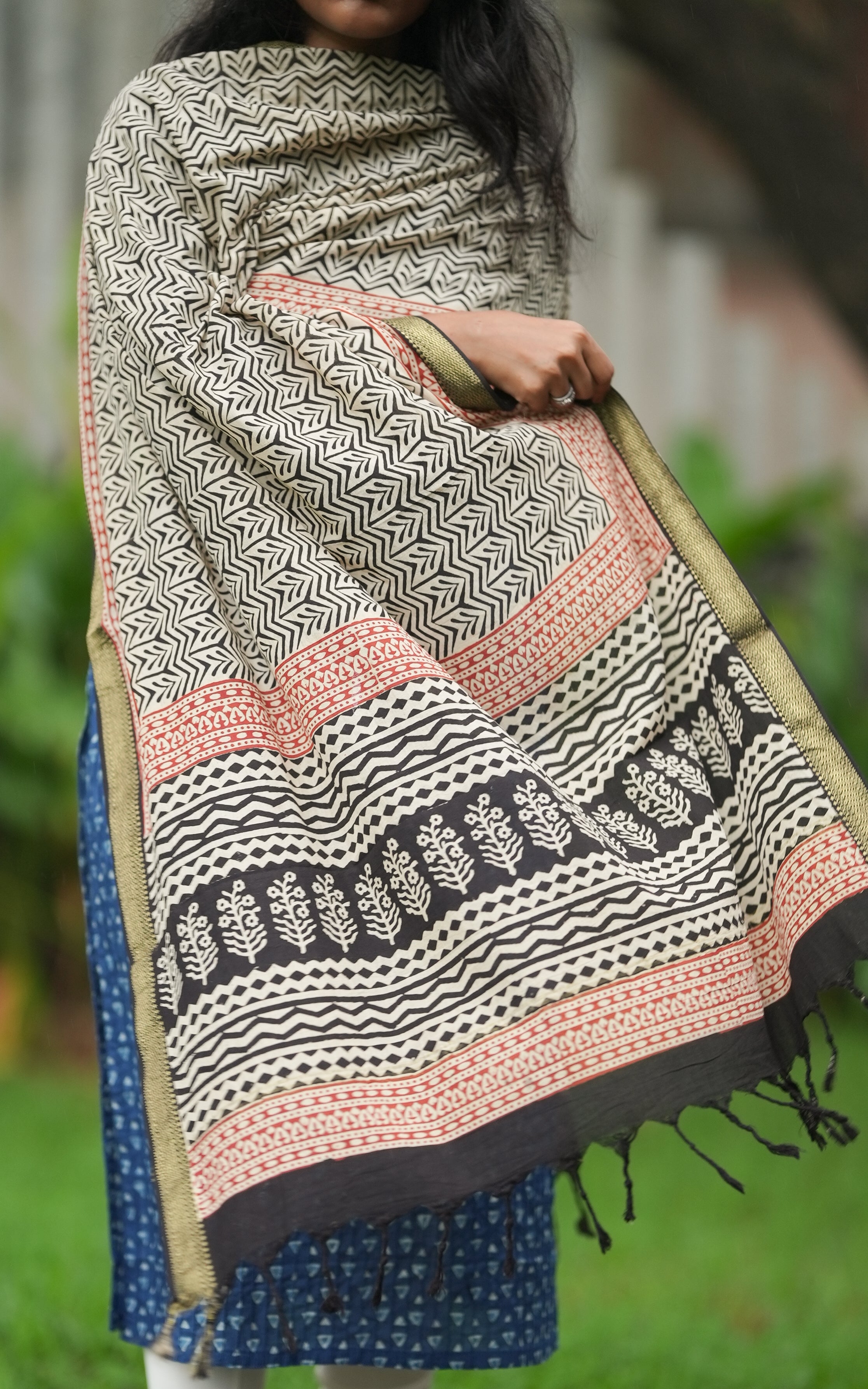 Hand Blocked Mangalagiri Dupatta 144fab20 MIX N MATCH instore