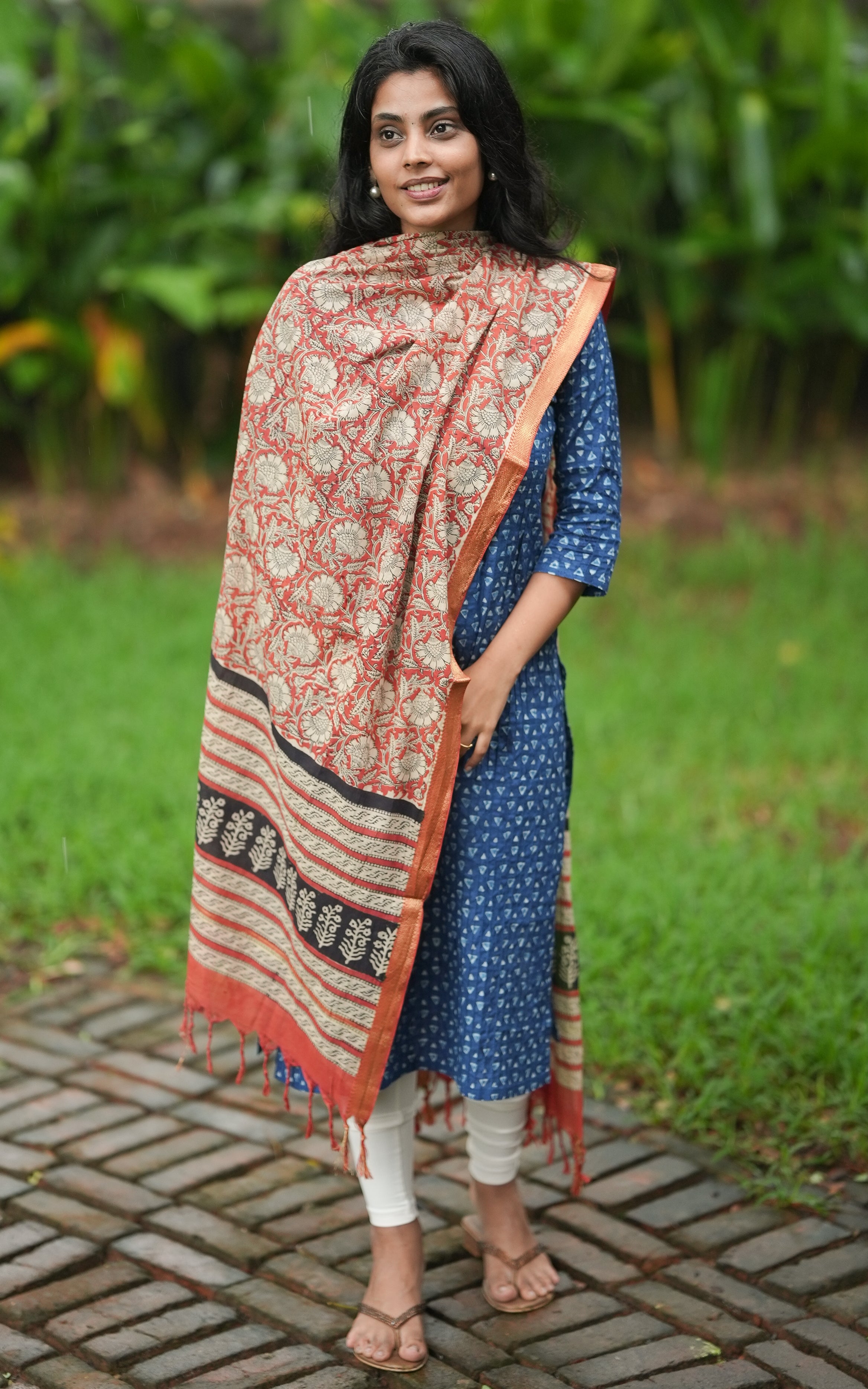 Hand Blocked Mangalagiri Dupatta 144fab14 MIX N MATCH instore