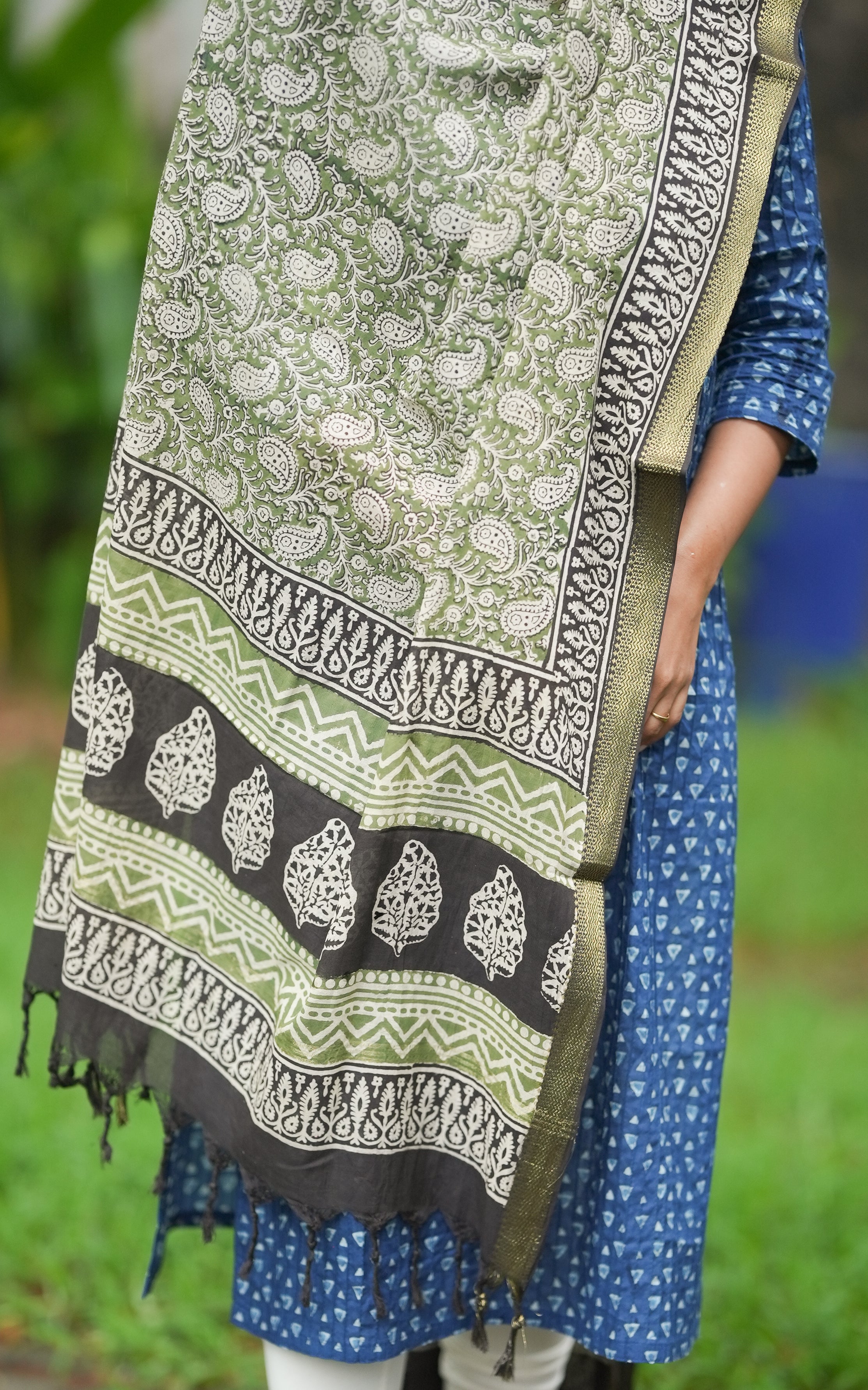 Hand Blocked Mangalagiri Dupatta 144fab12 MIX N MATCH instore