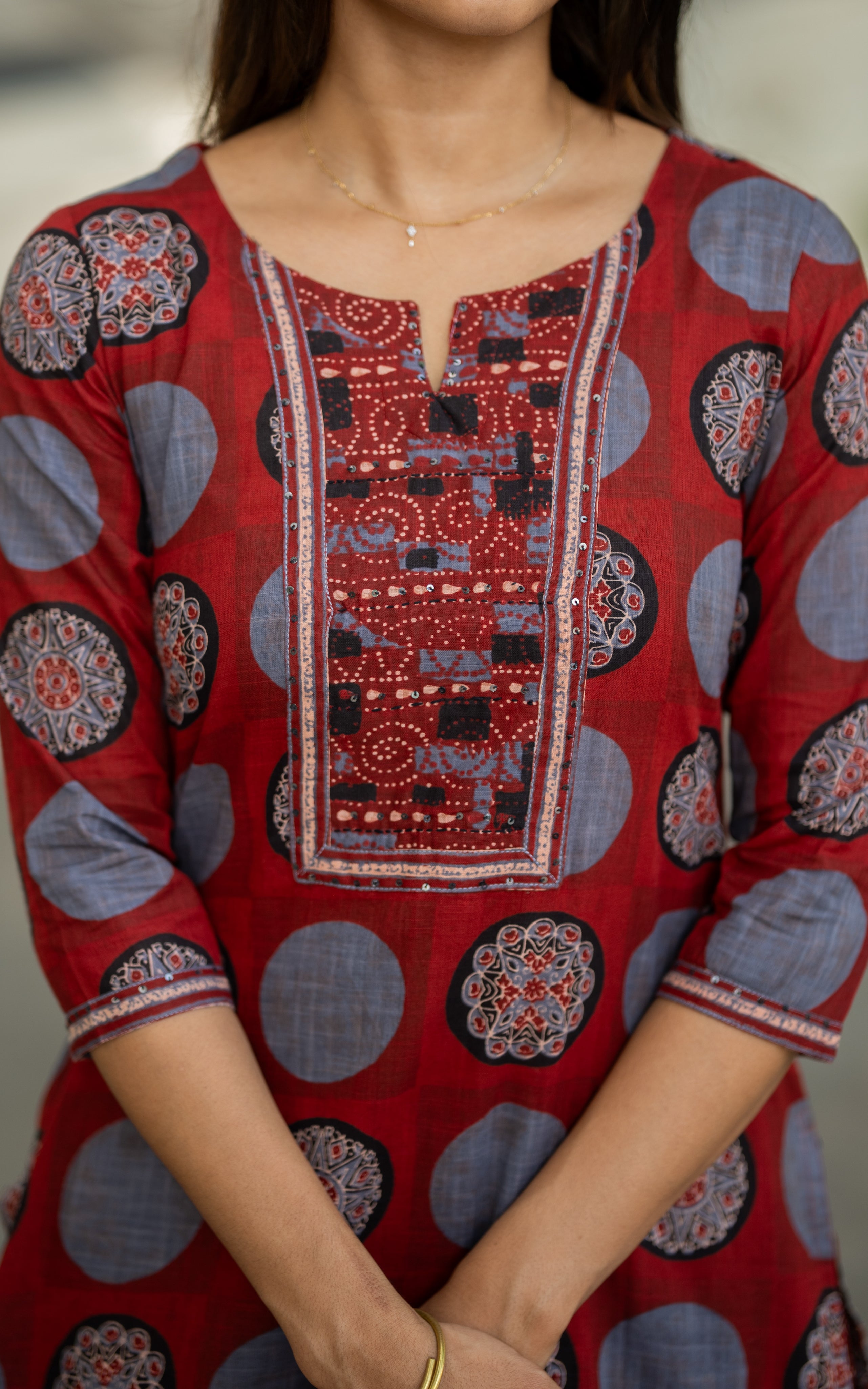 Desika A (Kurti+Pant+Dupatta)