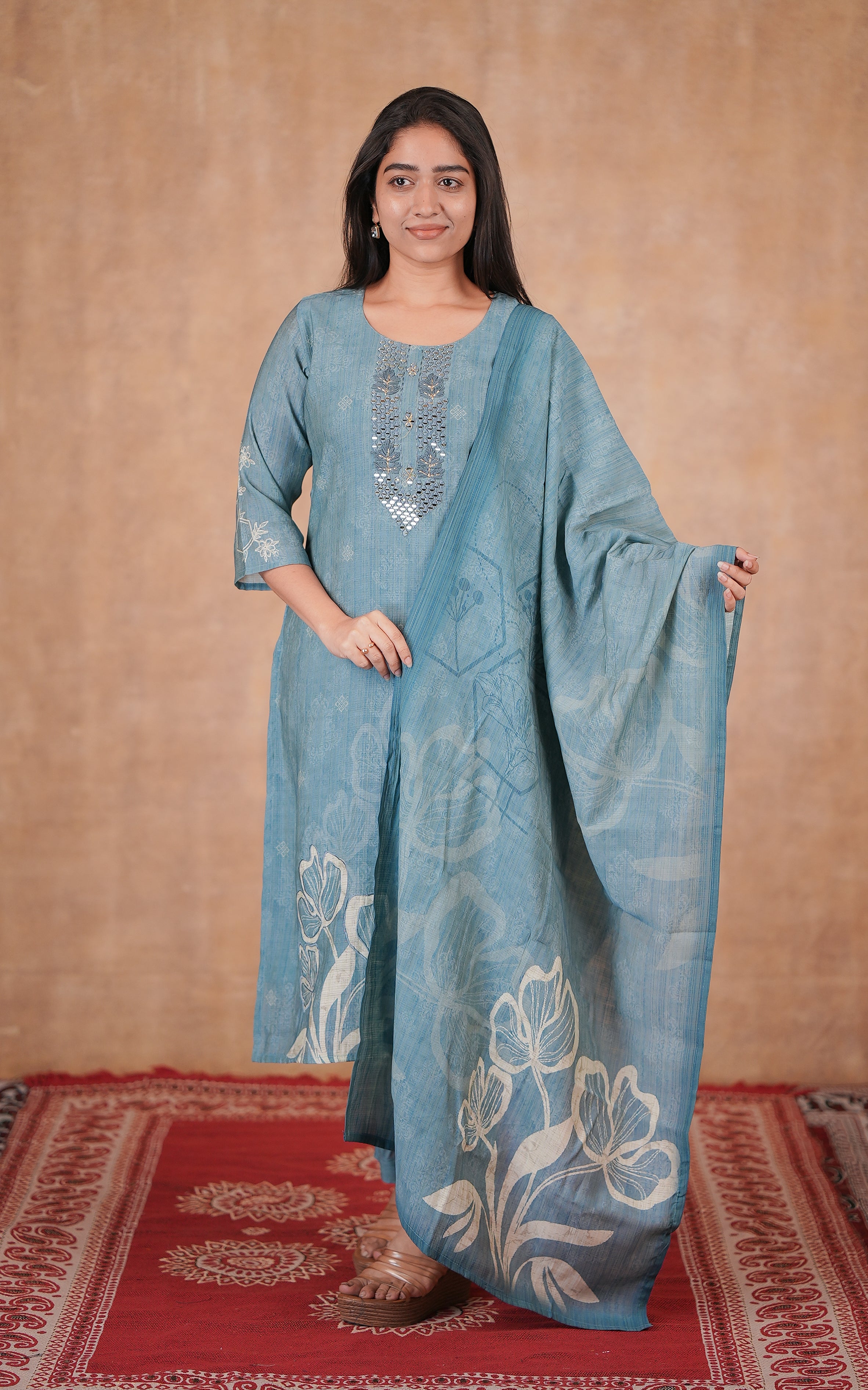 Abilasha A (Kurti+Pant+Dupatta)