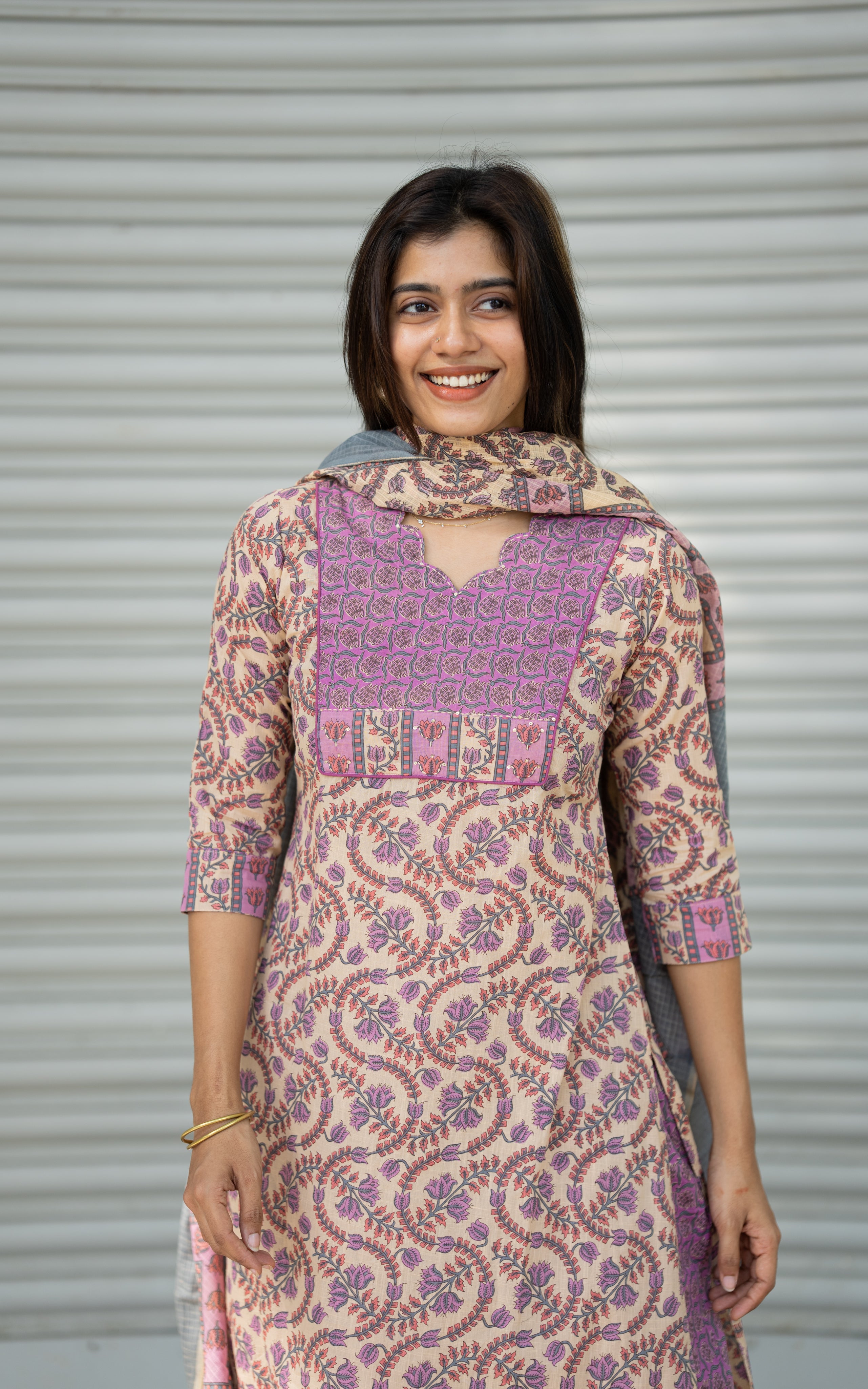 Jenisha C (Kurti+Pant+Dupatta)