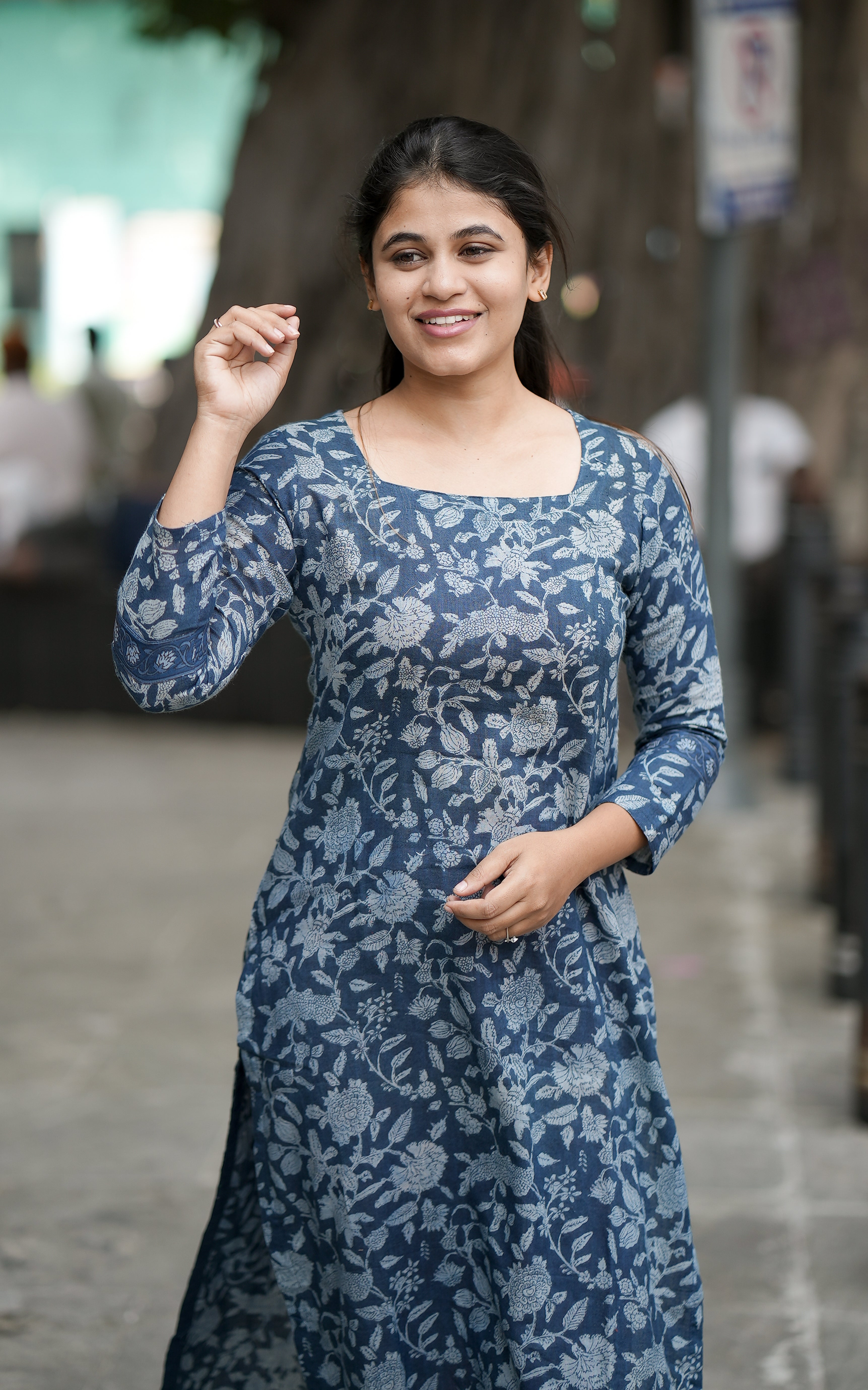 Buy Ethnic Wear Daily Use Women Long Maxi Dress V Neckline With Tassel  Summer Wear Maxi Dress Long Sleeve Indian Maxi Dress Online in India - Etsy