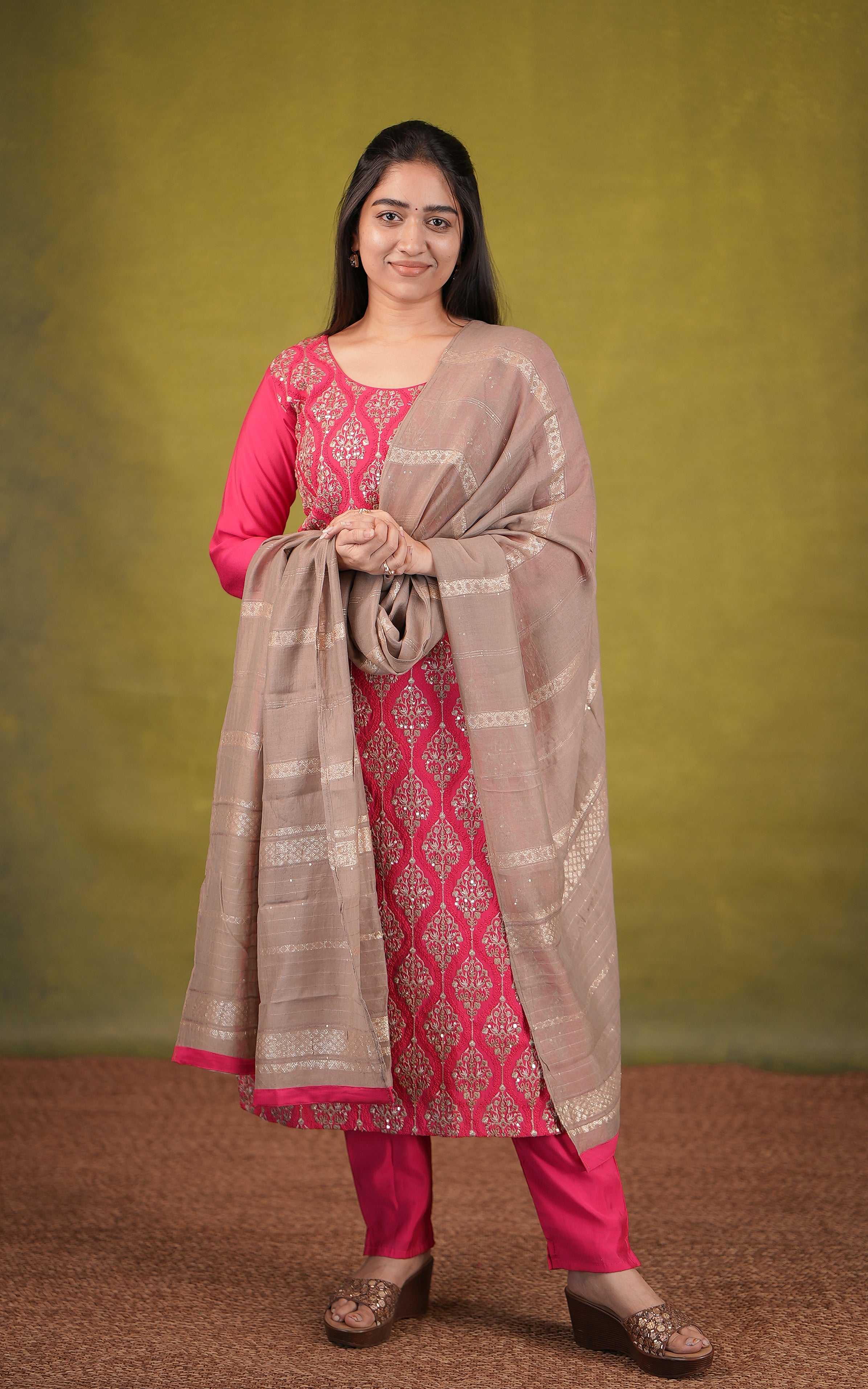 Kuralini A (Kurti+Pant+Dupatta)
