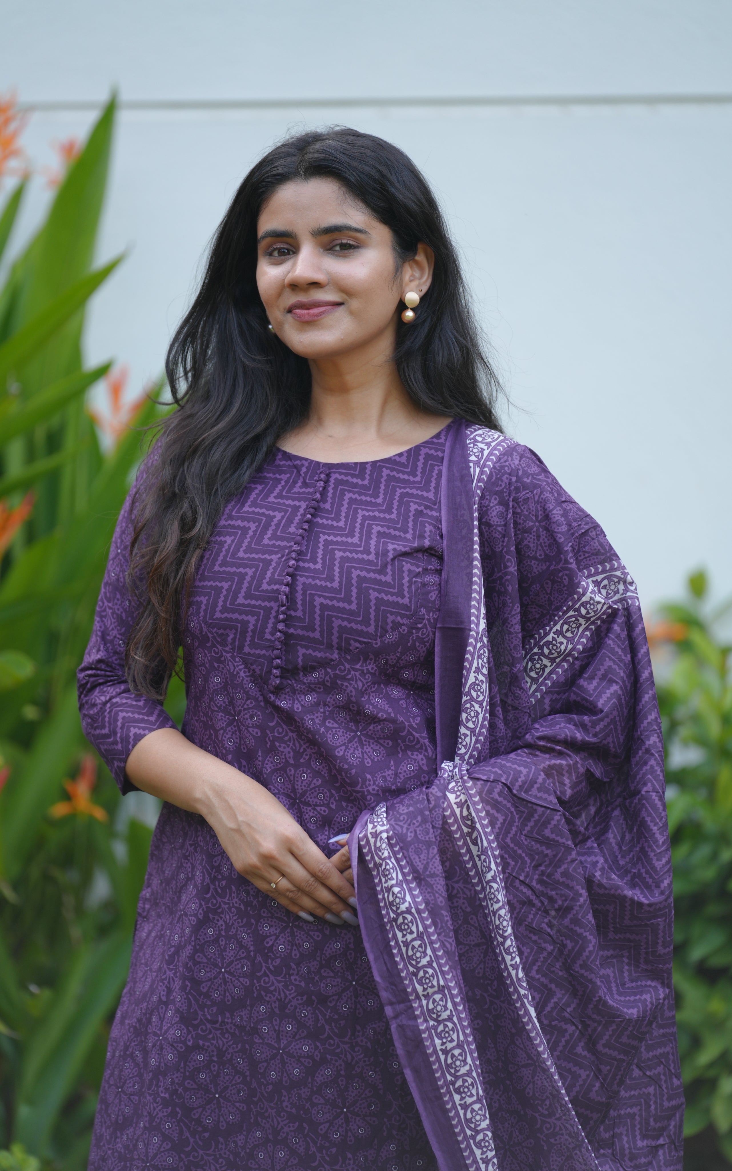 Nilavarasi A (Kurti+Pant+Dupatta)