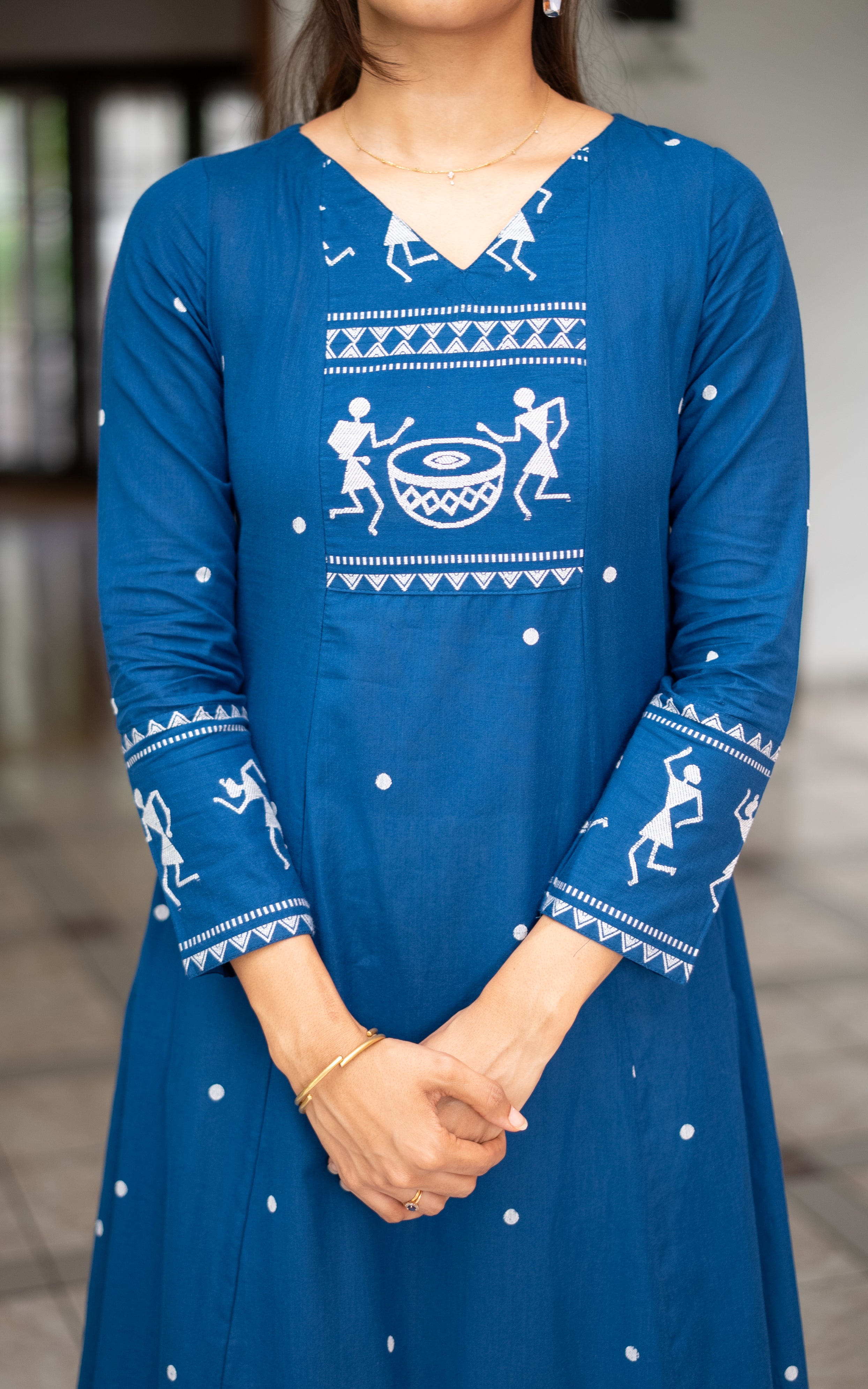 Marudham Blue (Kurti+Dupatta)