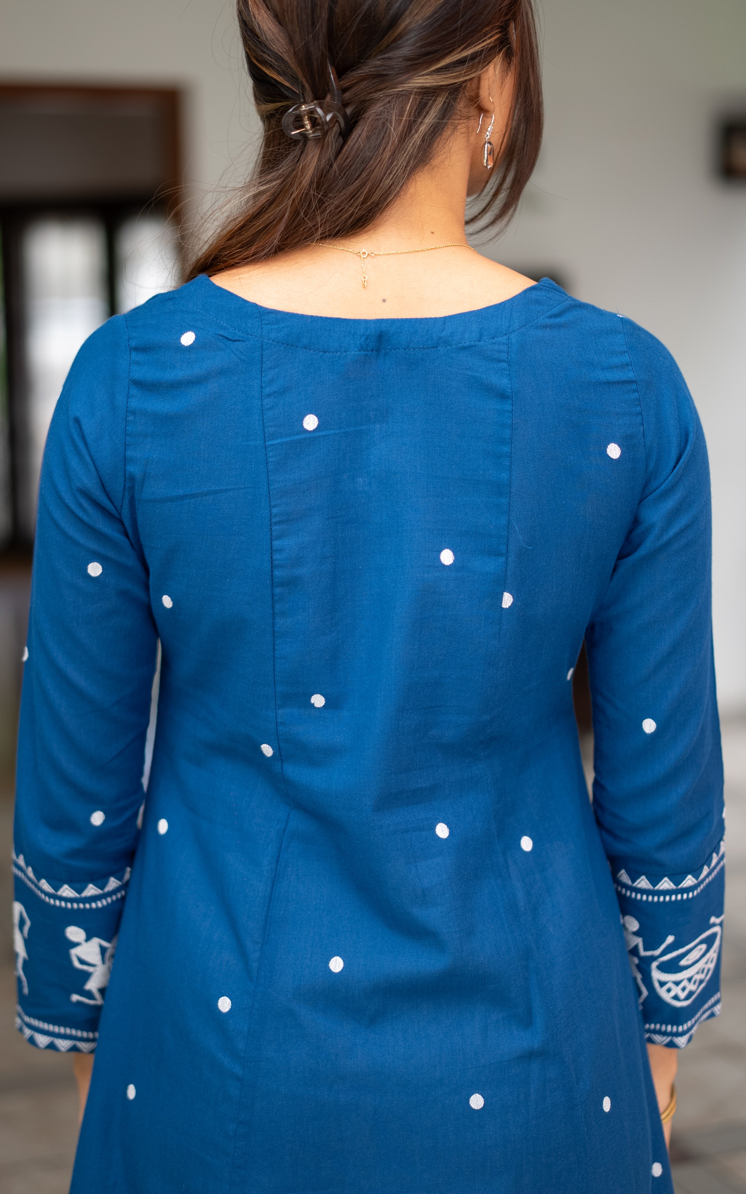 Marudham Blue (Kurti+Dupatta)