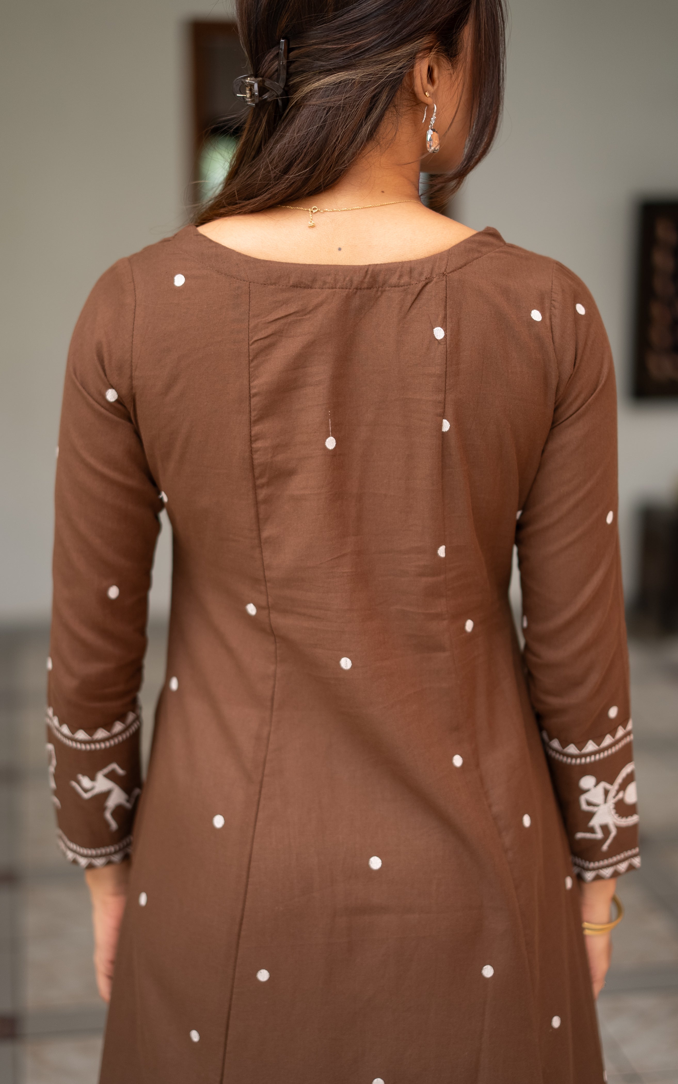 Marudham Brown (Kurti+Dupatta)