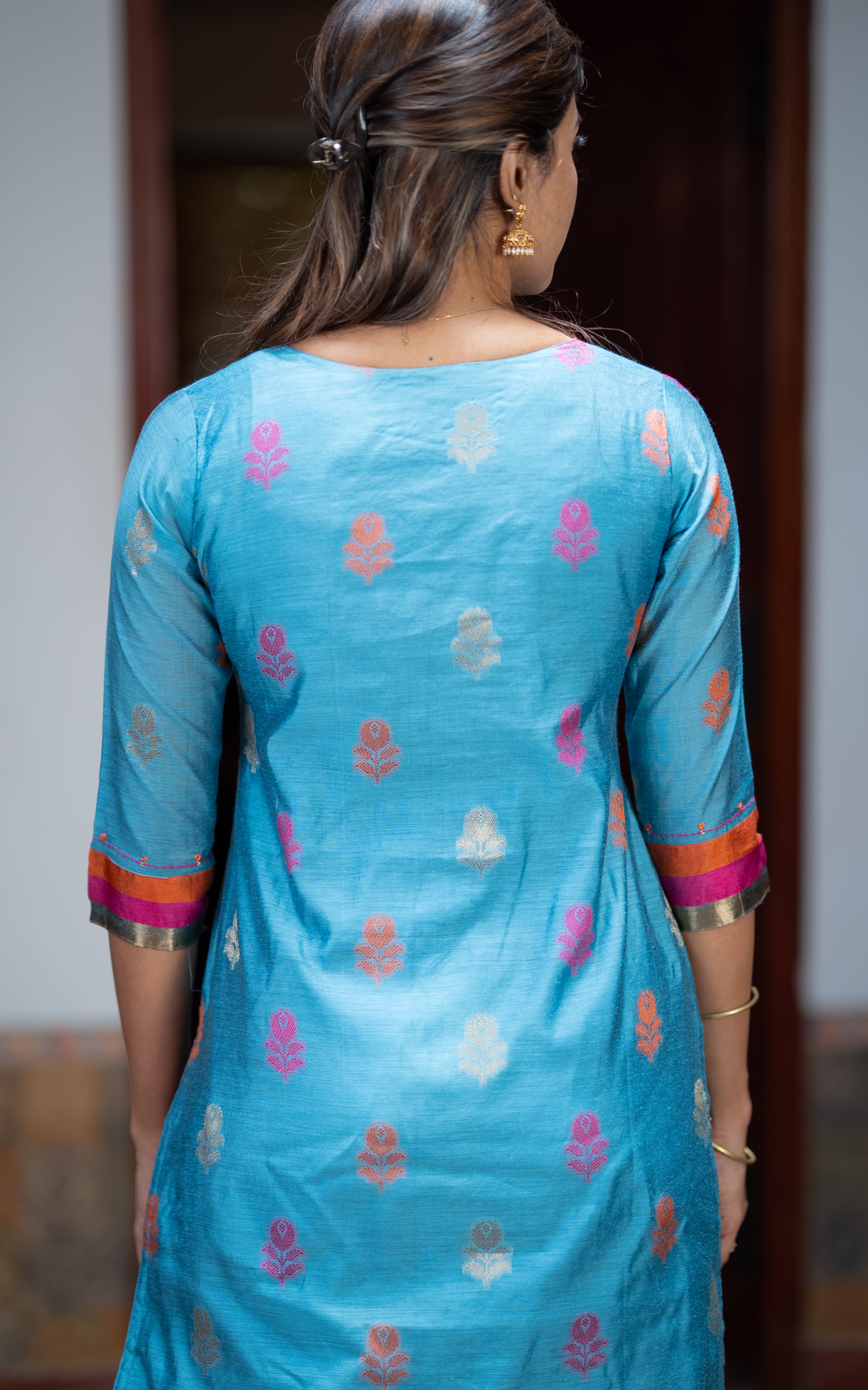 Nalavenba Blue (Kurti+Dupatta)