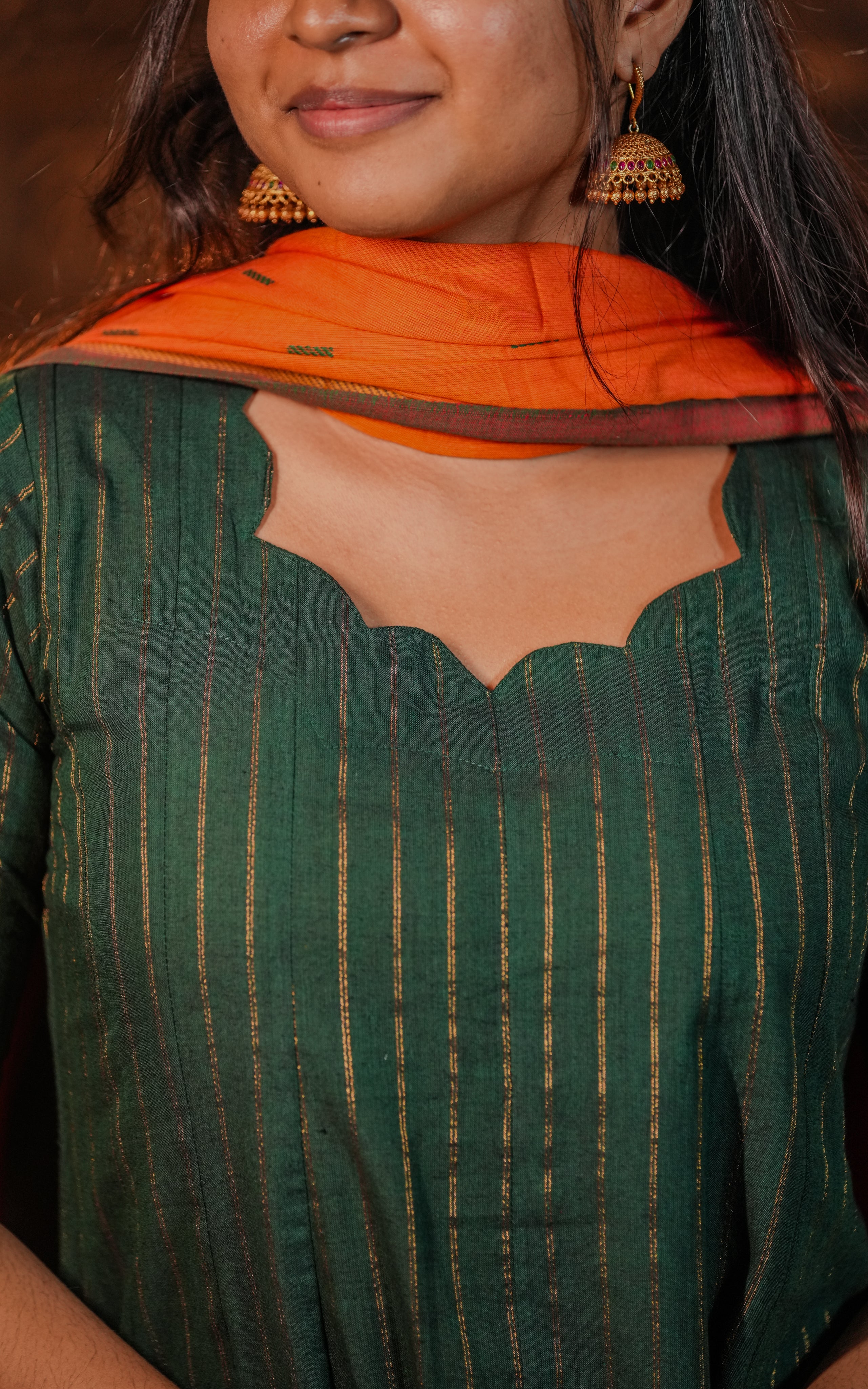 Punniya Green (Kurti+Dupatta)