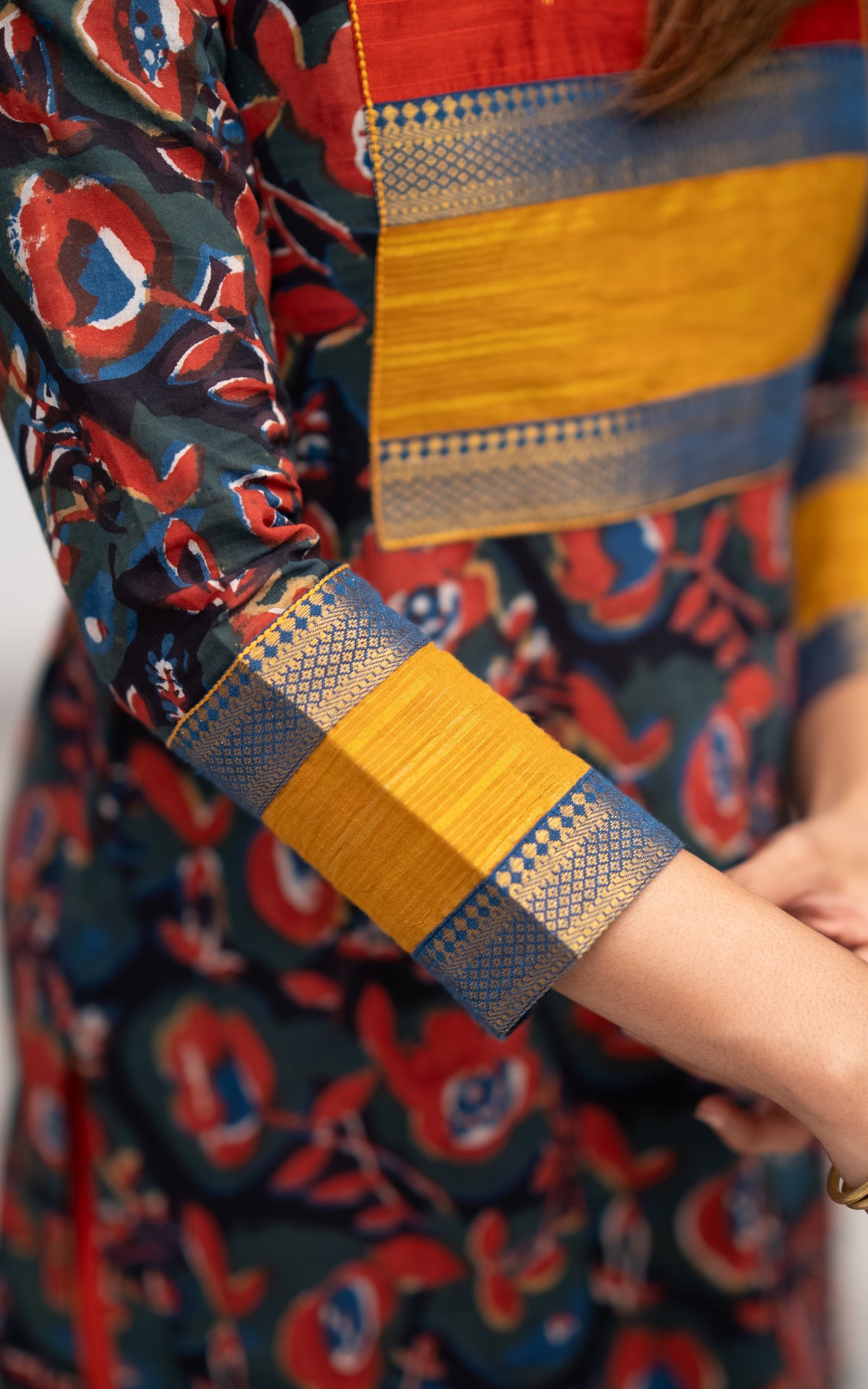 Multicolor Designer Straight Cut Kurti for Women