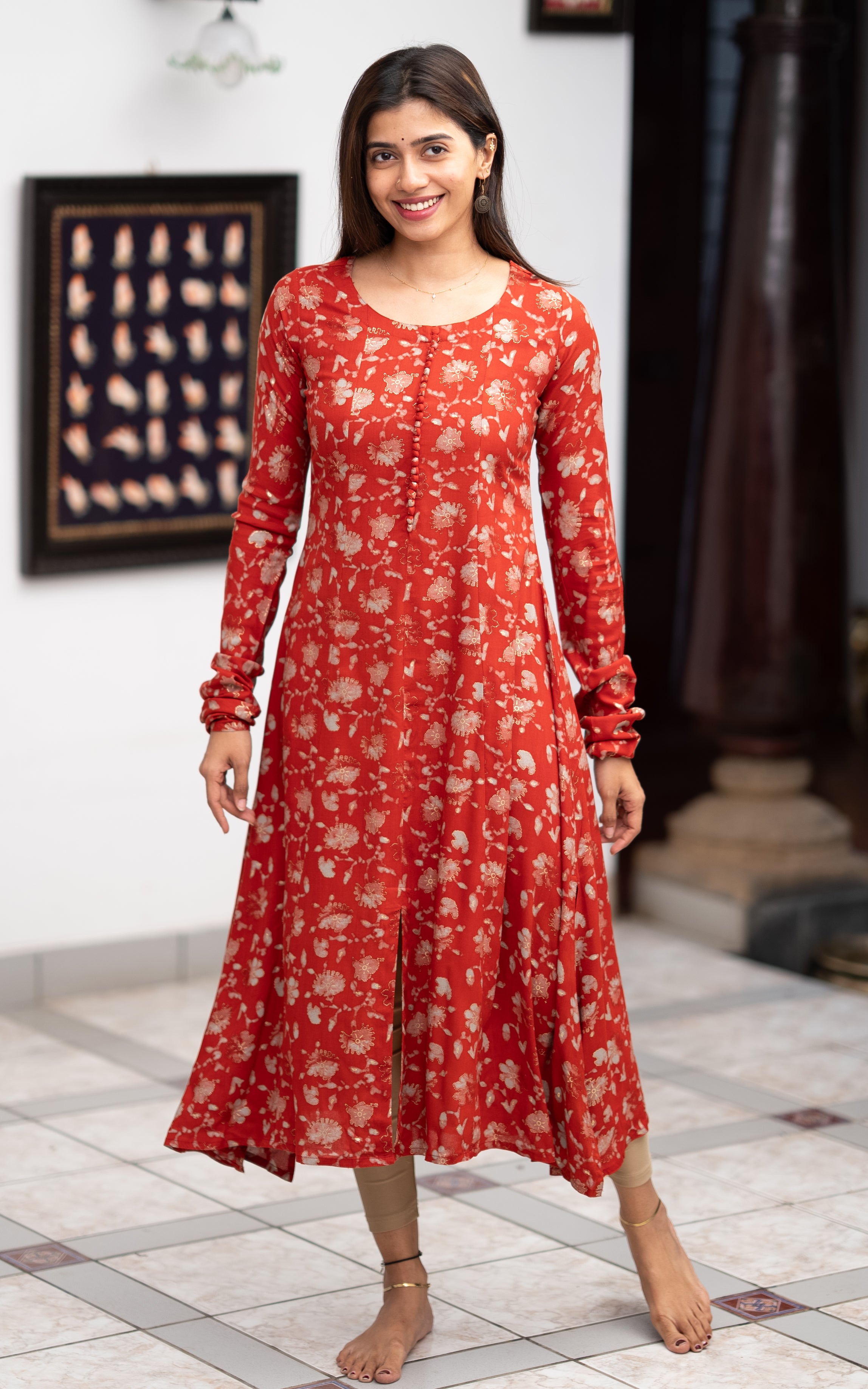 Amira Floral Rust