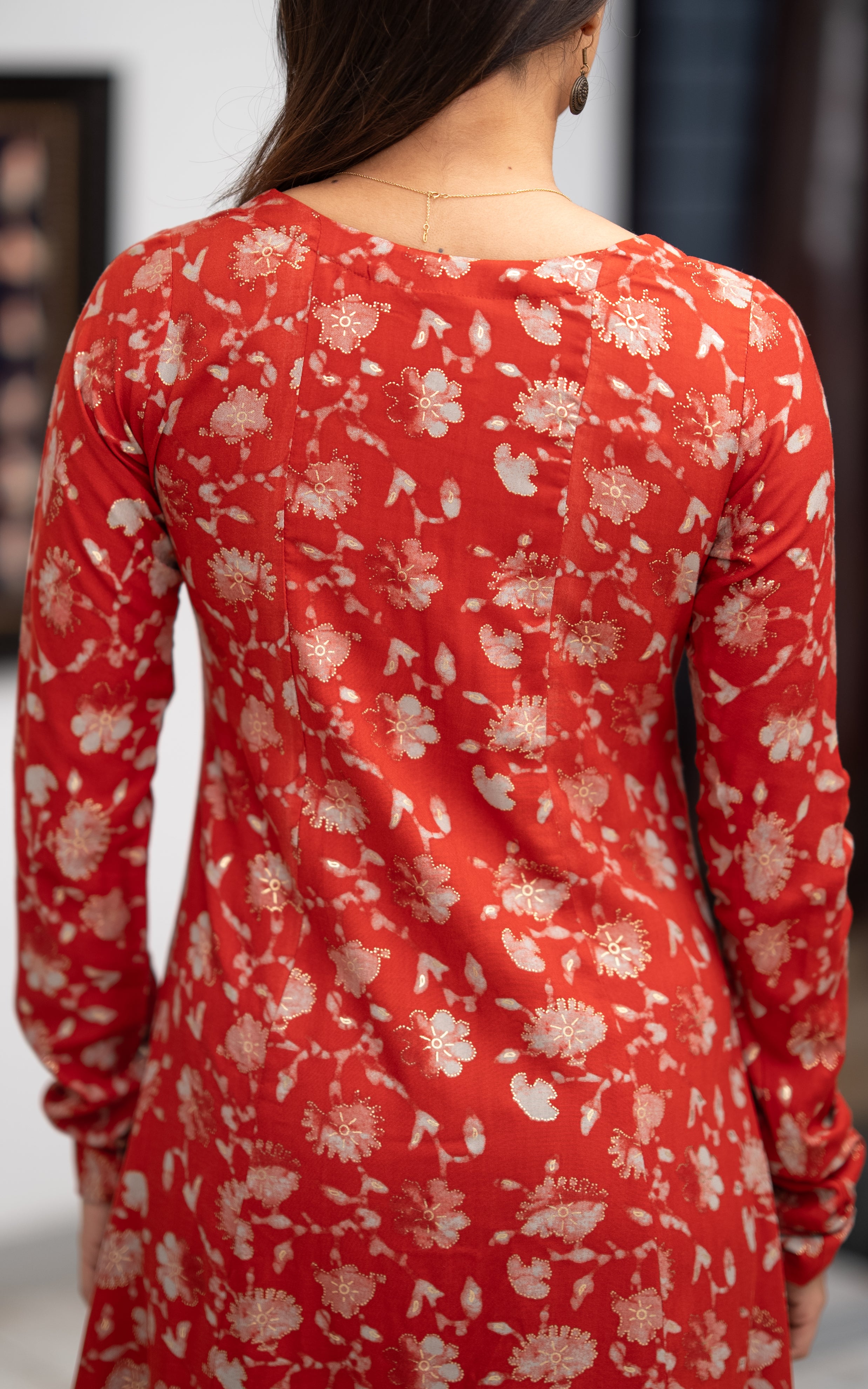 Amira Floral Rust