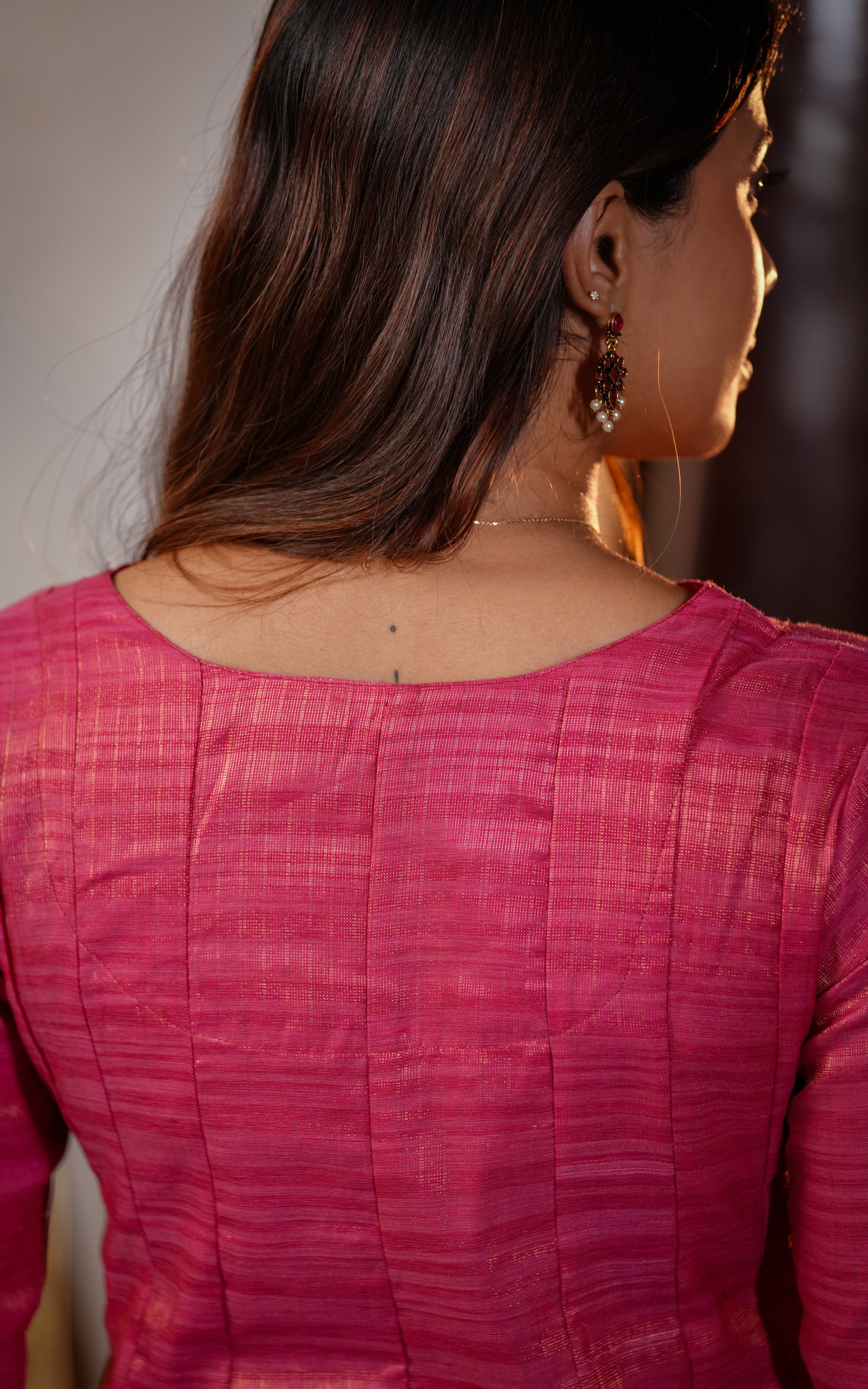 Kural Mozhi Pink (Kurti+Dupatta)