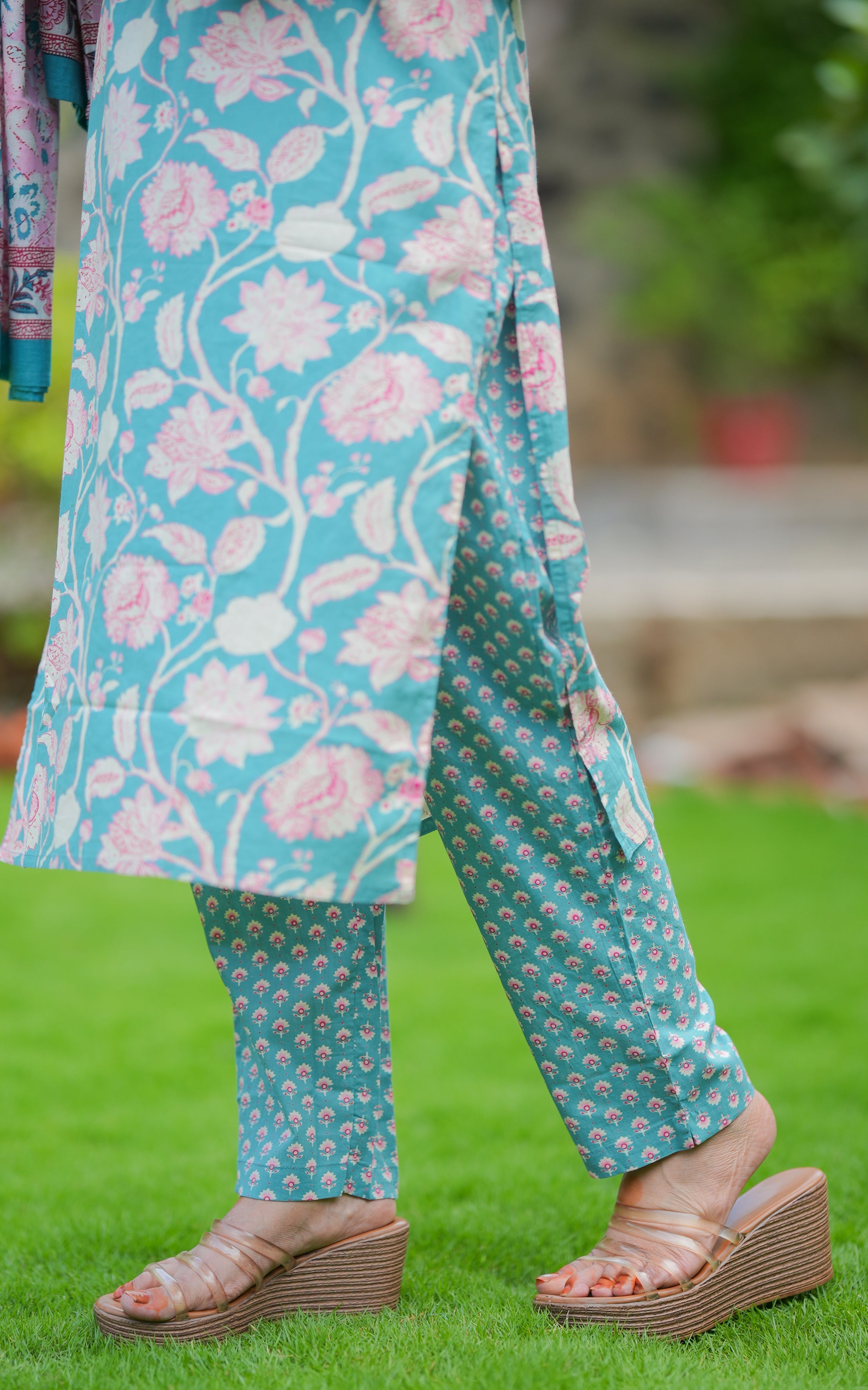 Anvidha Aqua (Kurti+Pant+Dupatta) KURTIS instore