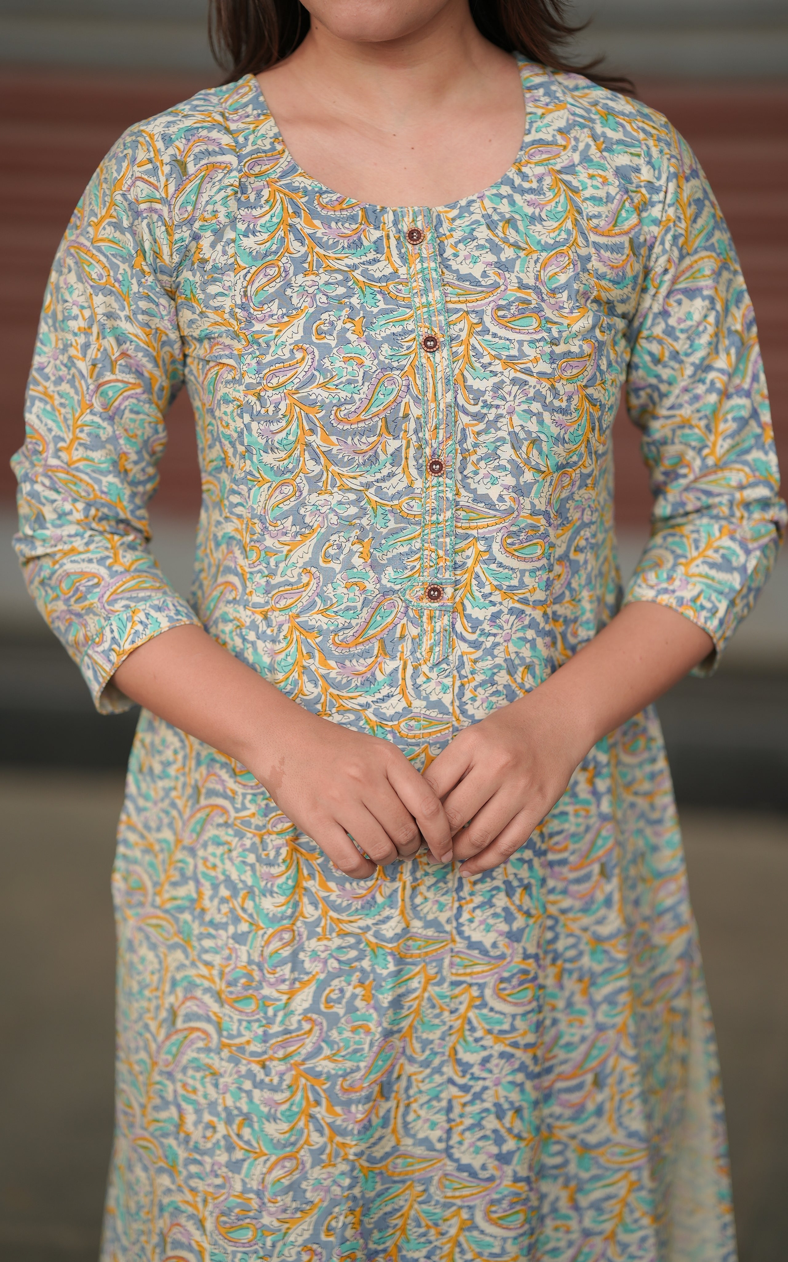 one side pocket kurti 