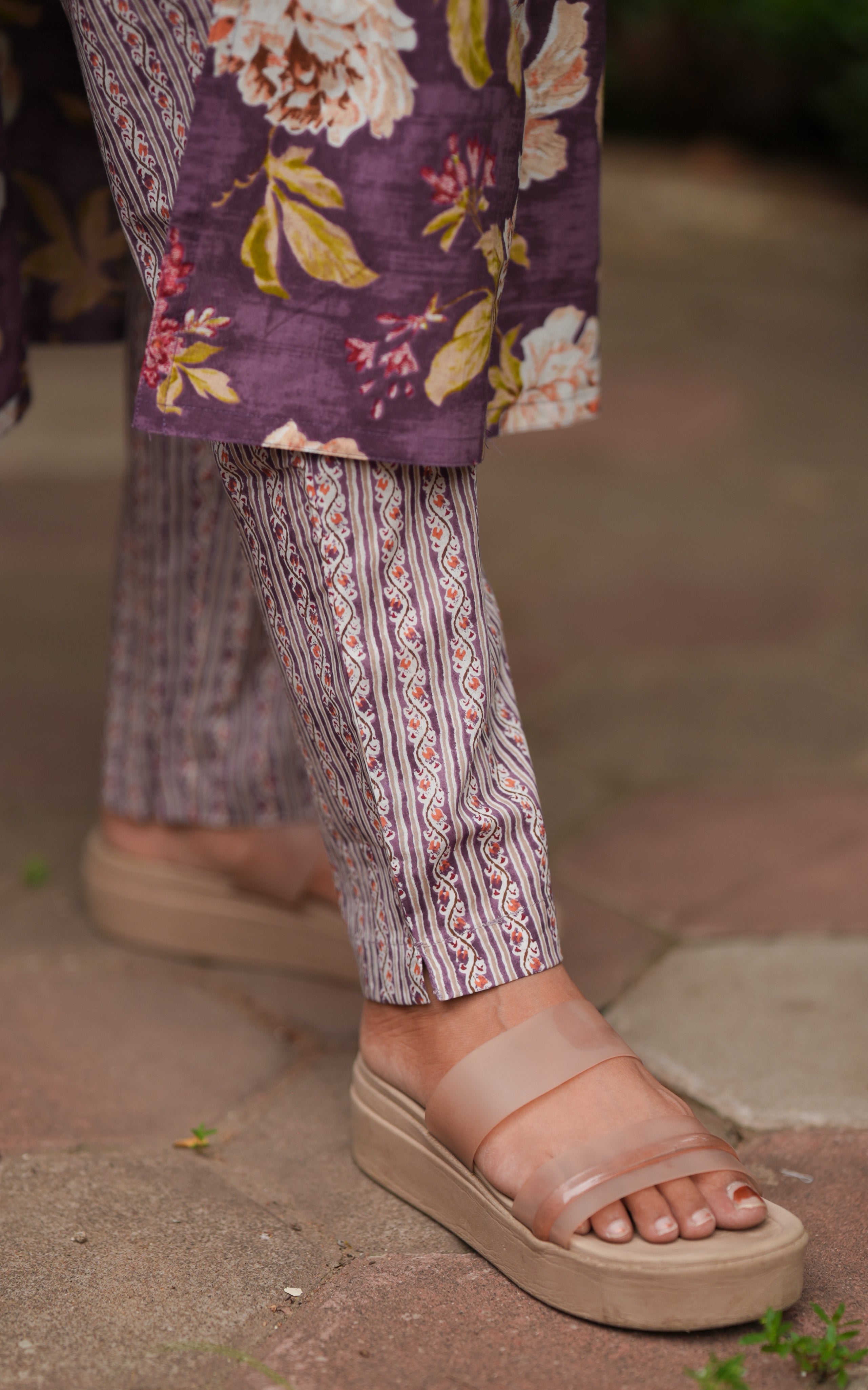 Hasini Violet (Kurti+Pant+Dupatta)