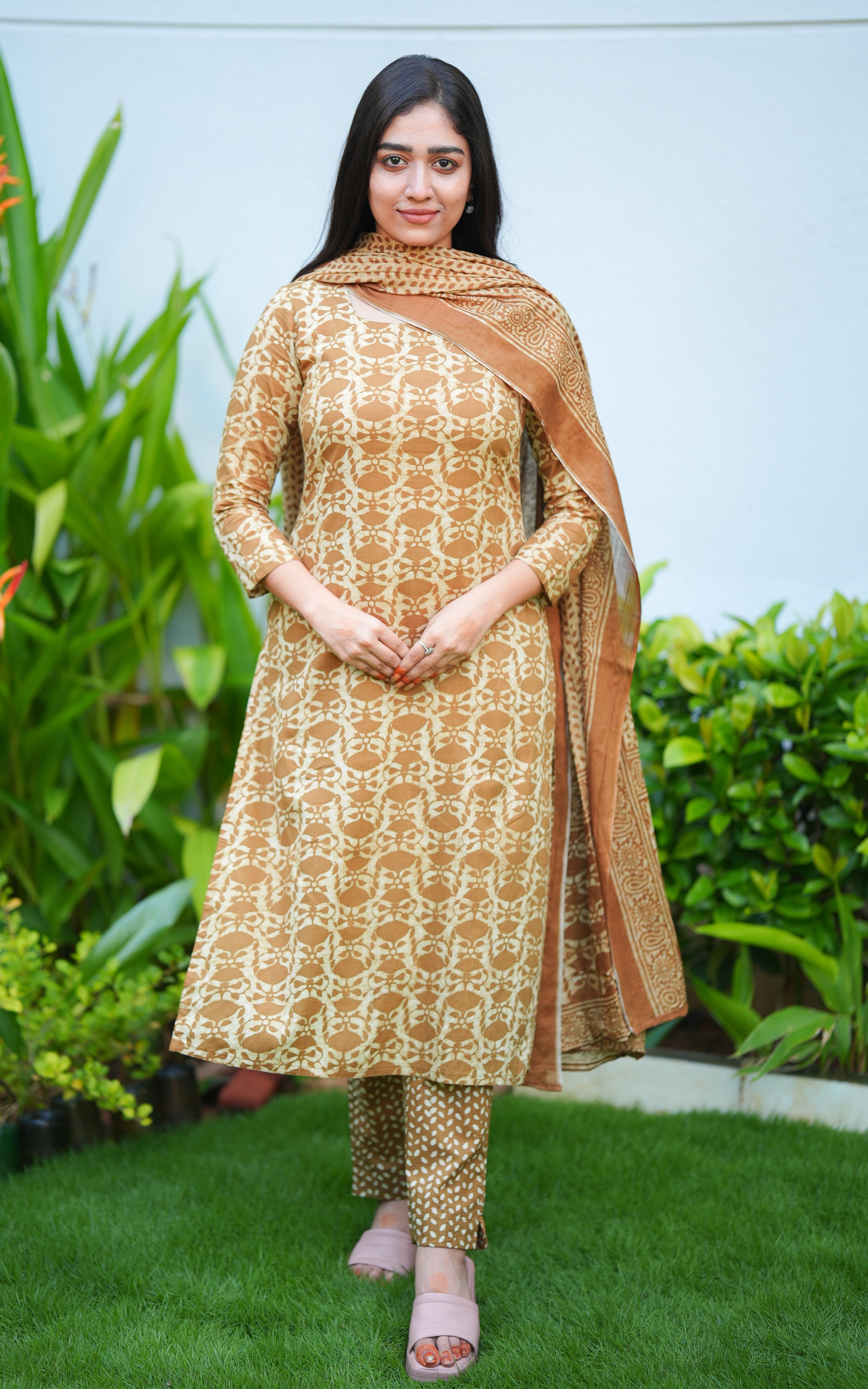 Srinithya C (Kurti+Pant+Dupatta) KURTIS Instore