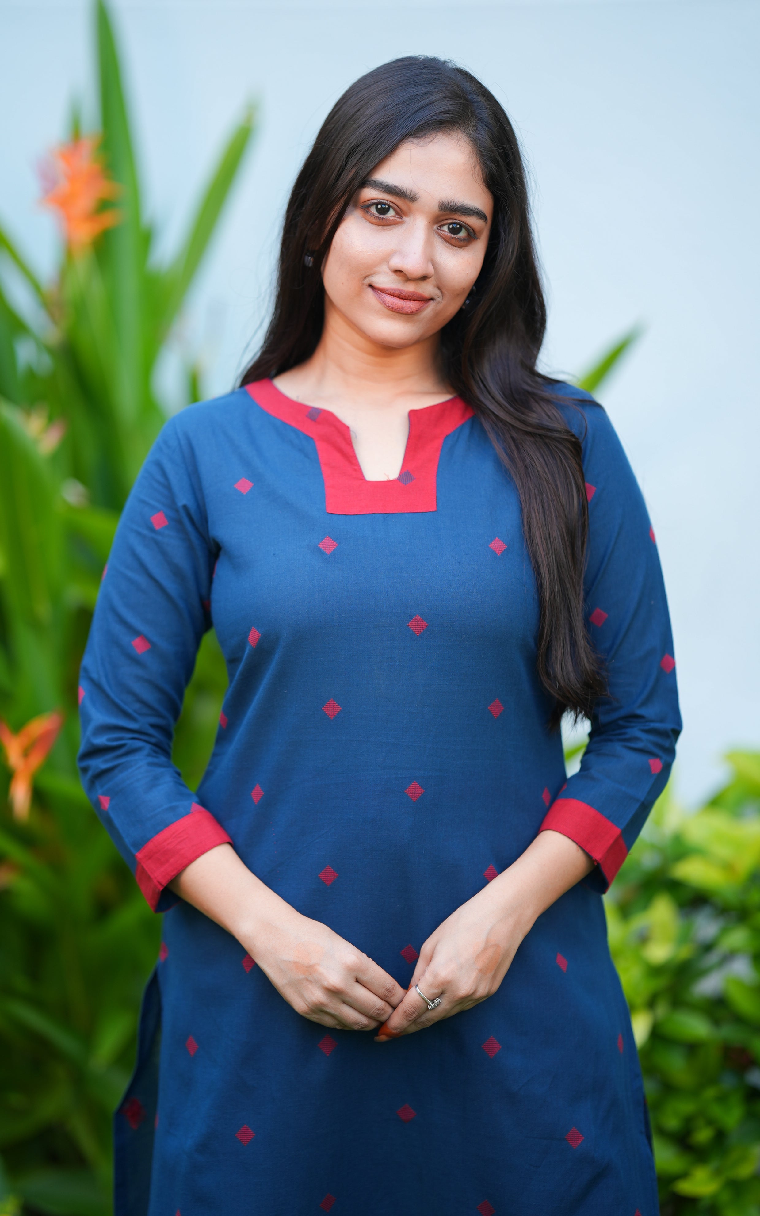 Hamreetha Blue KURTIS instore