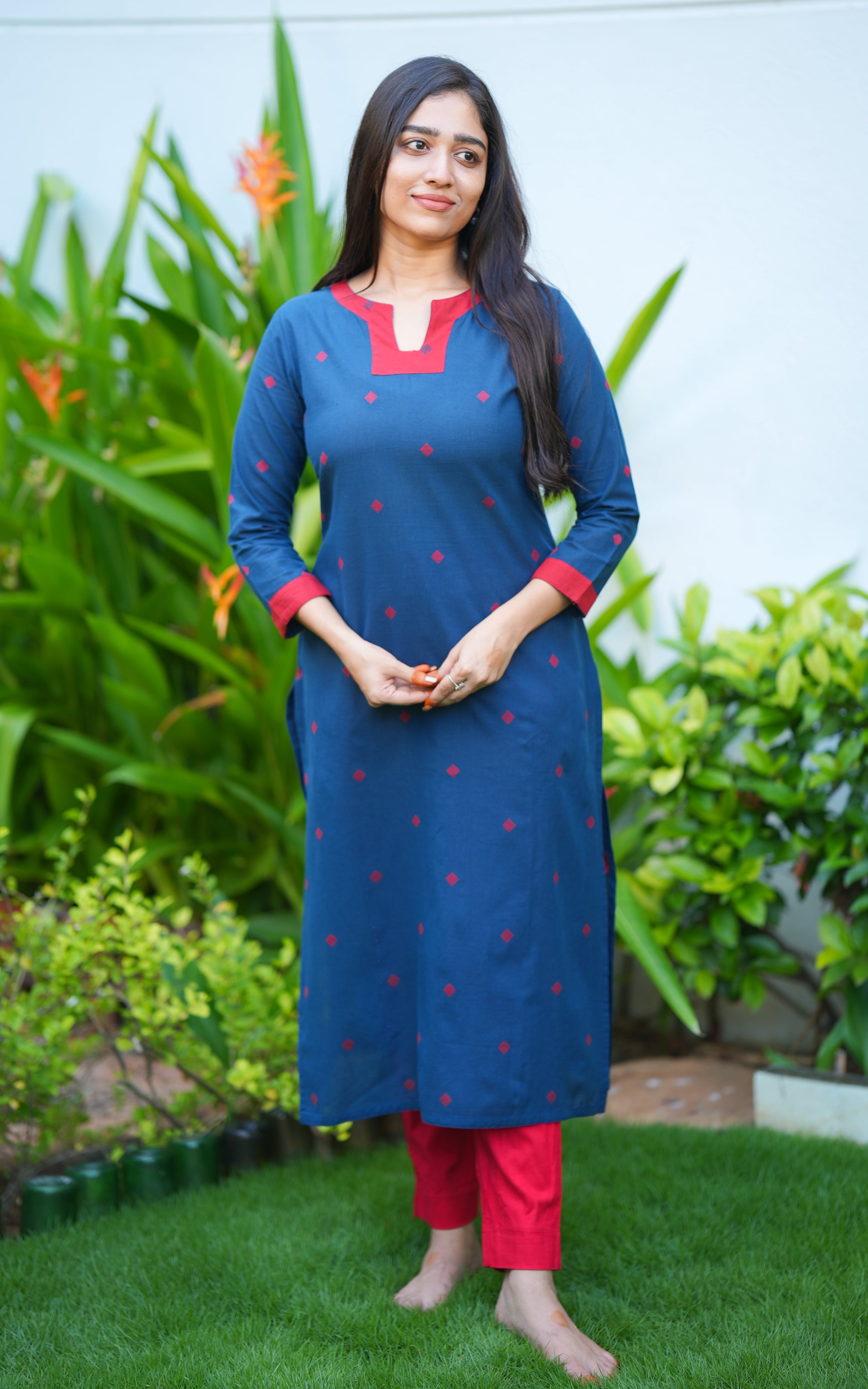 Hamreetha Blue KURTIS instore