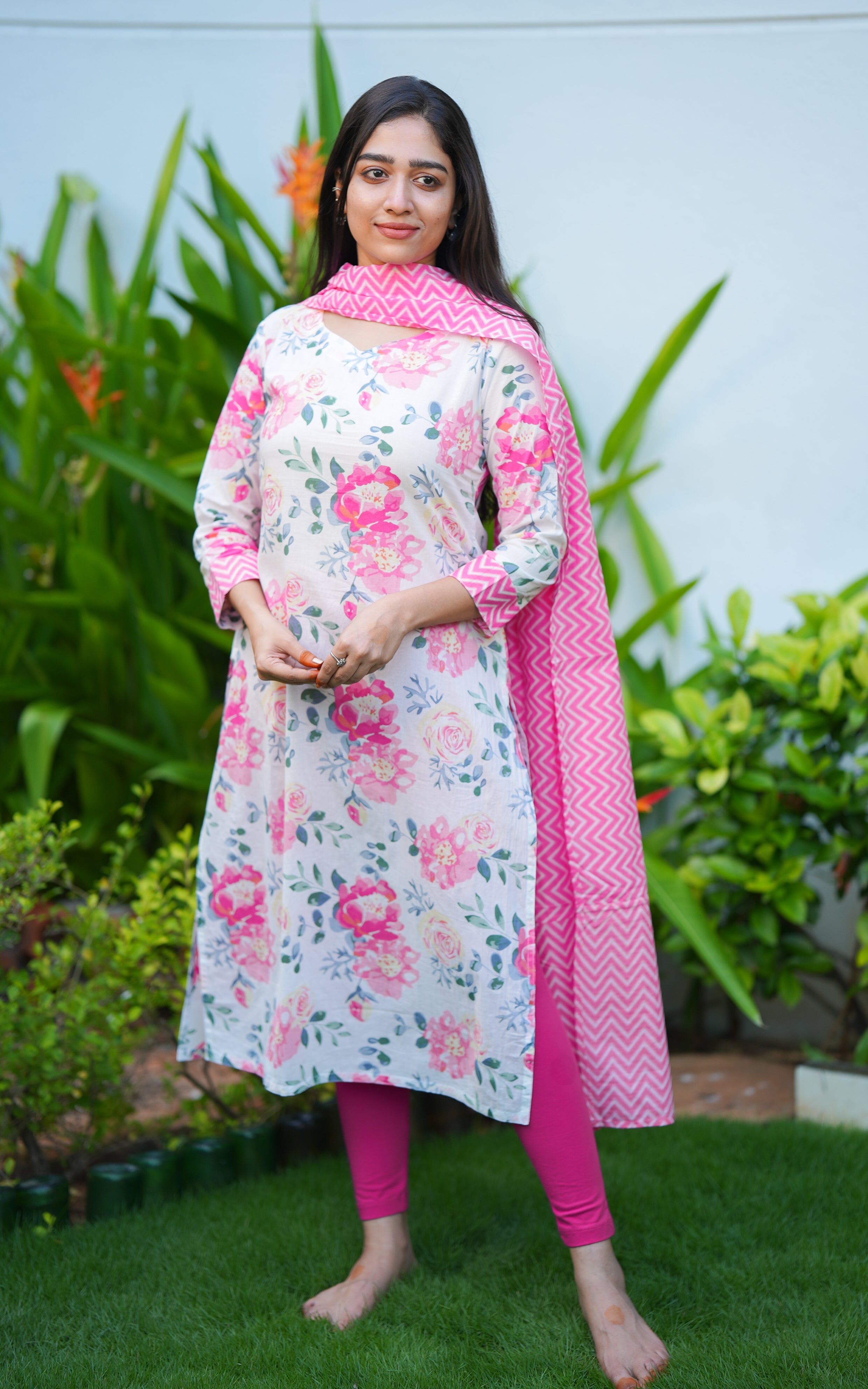 Anaya Pink (Kurti+Dupatta) KURTIS instore