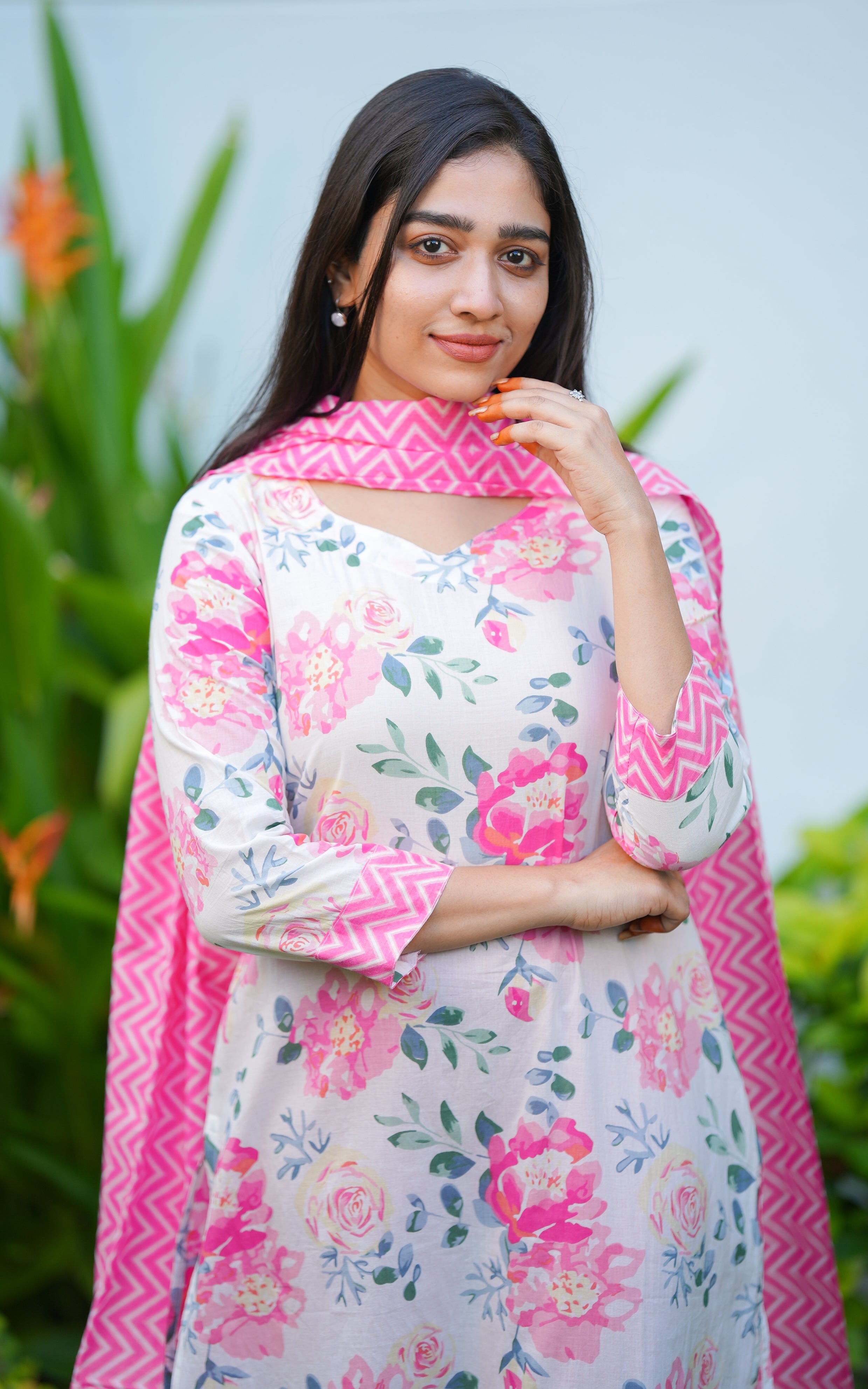 Anaya Pink (Kurti+Dupatta) KURTIS instore