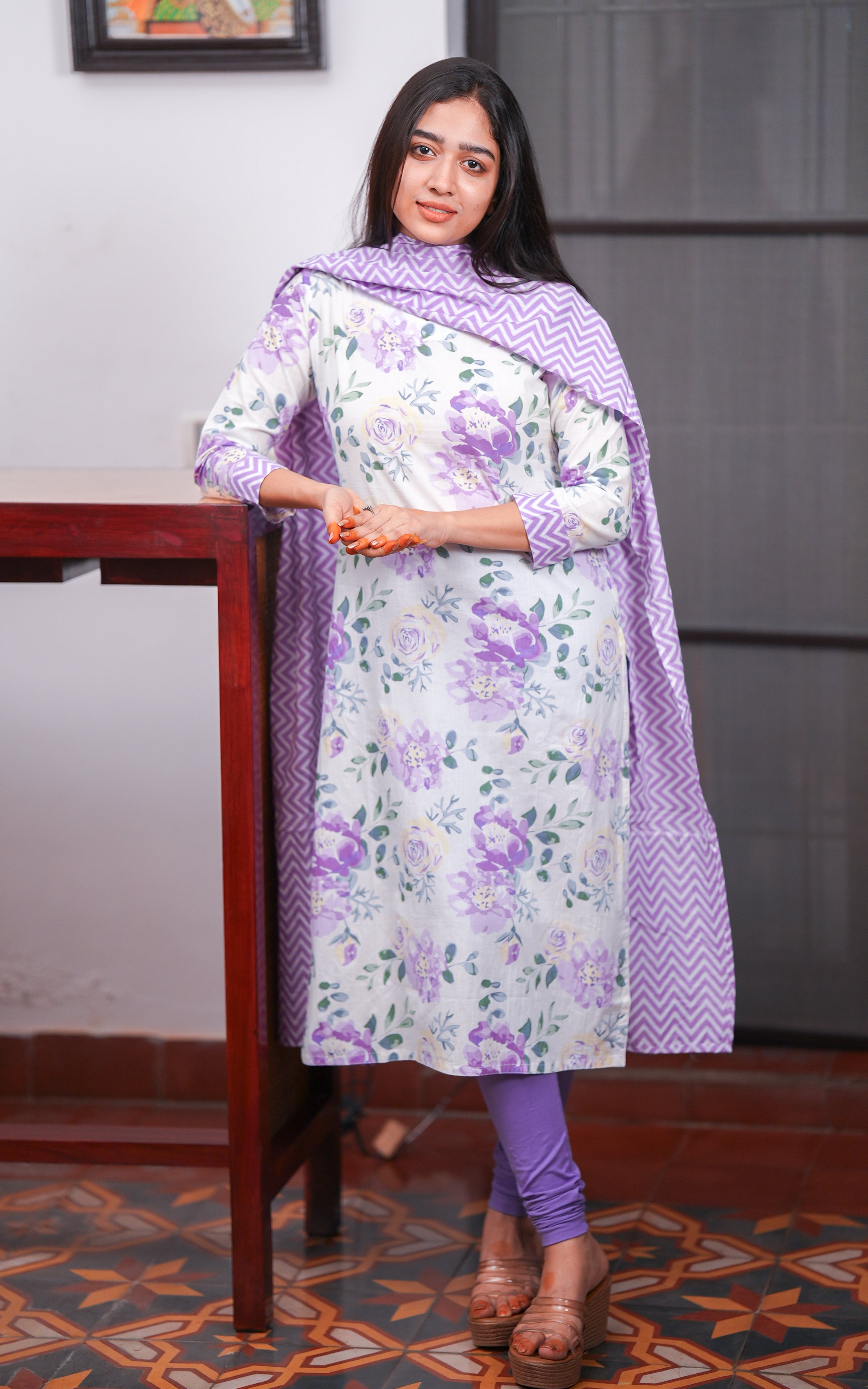 Anaya Lavender (Kurti+Dupatta) KURTIS instore